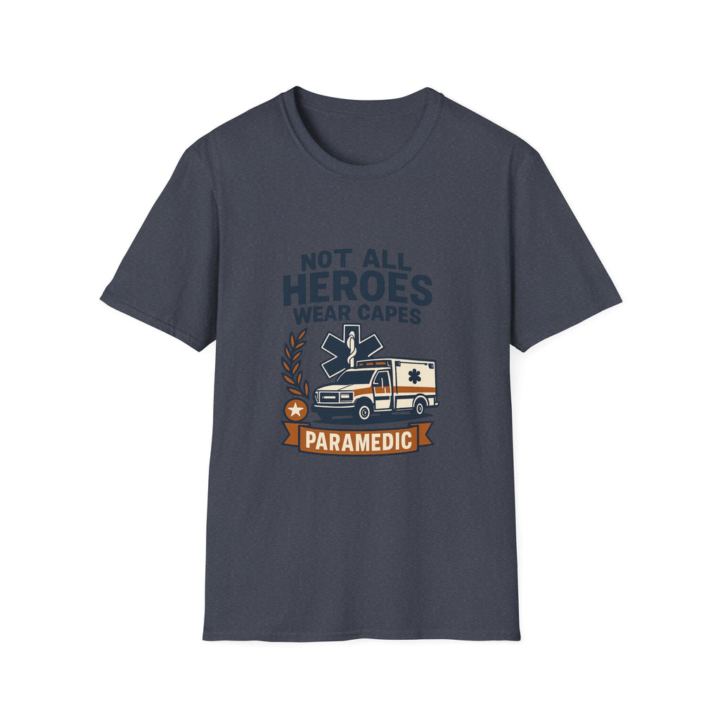 Not All Heroes Wear Capes Paramedic Shirt, EMS Appreciation Gift, Star of Life EMT Tshirt, Ambulance Driver Hero Shirt