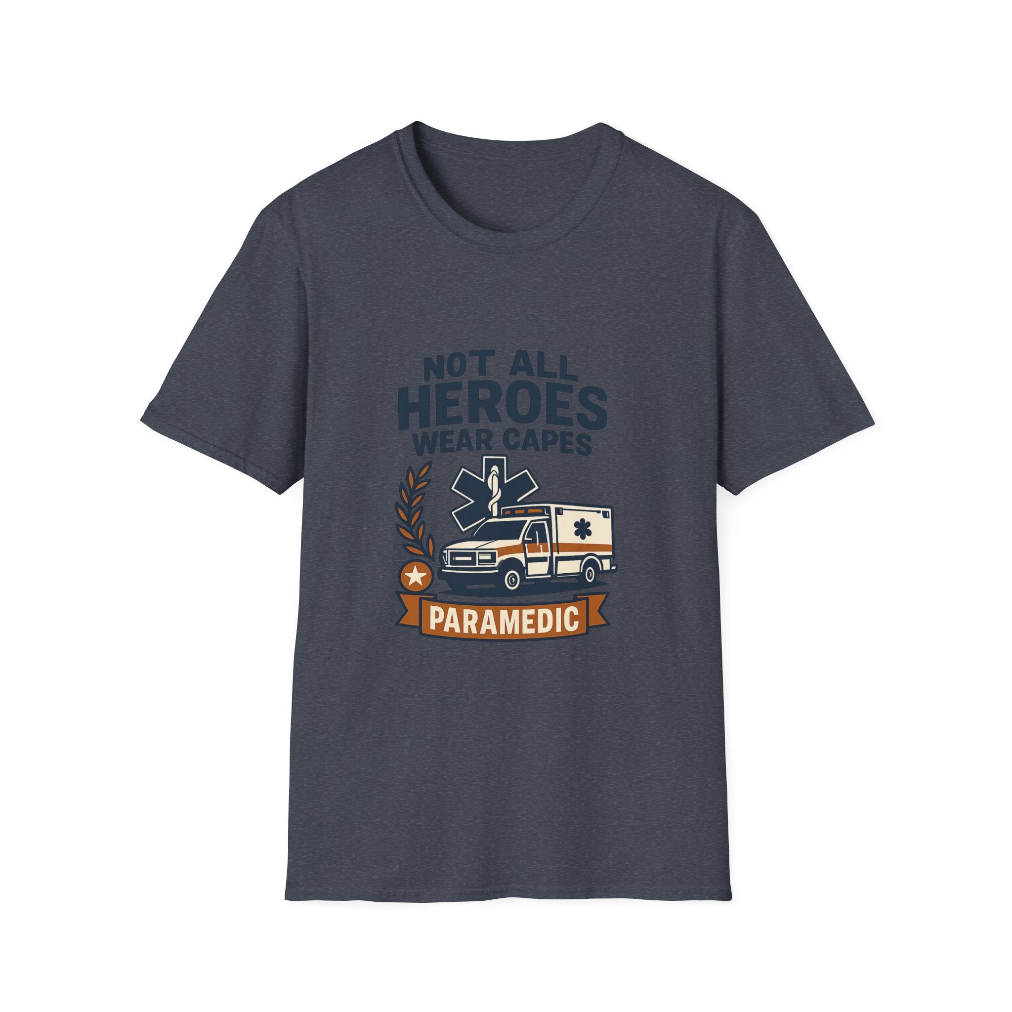 Not All Heroes Wear Capes Paramedic Shirt, EMS Appreciation Gift, Star of Life EMT Tshirt, Ambulance Driver Hero Shirt