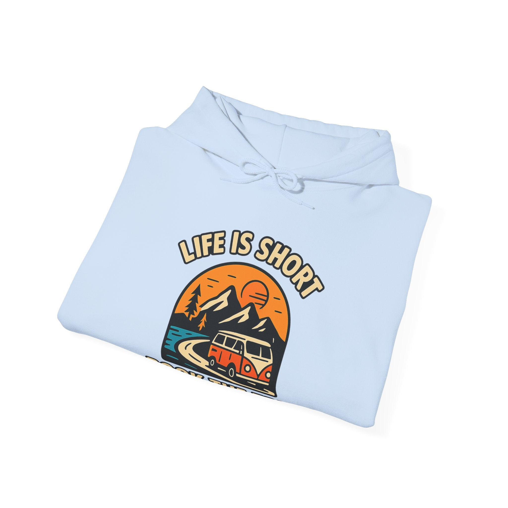 Life Is Short Book The Trip Hoodie, Travel Lover Gift, Adventure Seeker Sweatshirt, Wanderlust Clothing, Digital Nomad Gift