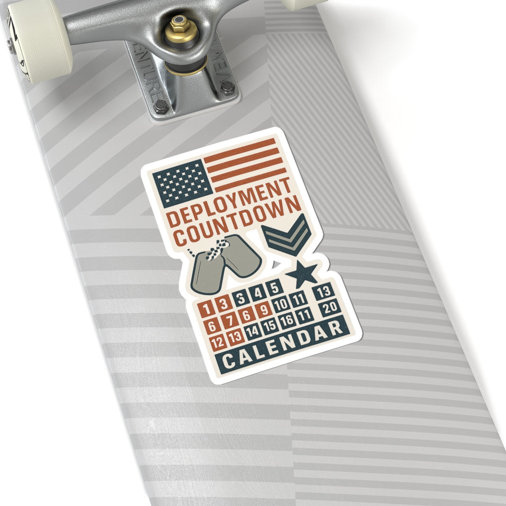 Deployment Countdown Calendar Sticker Sheet | Military Homecoming Tracker | Armed Forces Family Gift | Patriotic Planner Decor