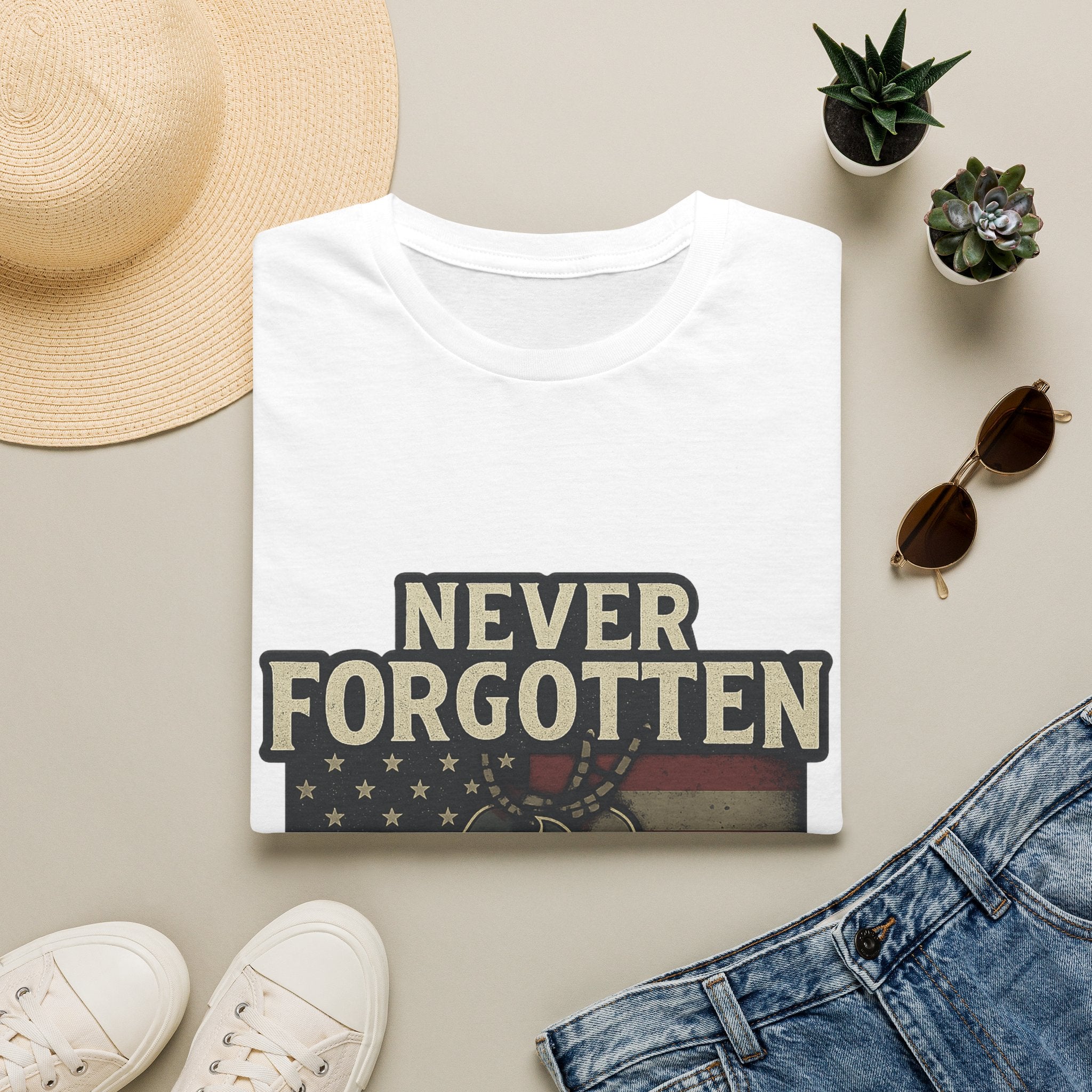 Never Forgotten Veteran Memorial Shirt Custom Name Military Tribute Tee Gold Star Family Gift Personalized Remembrance Tshirt