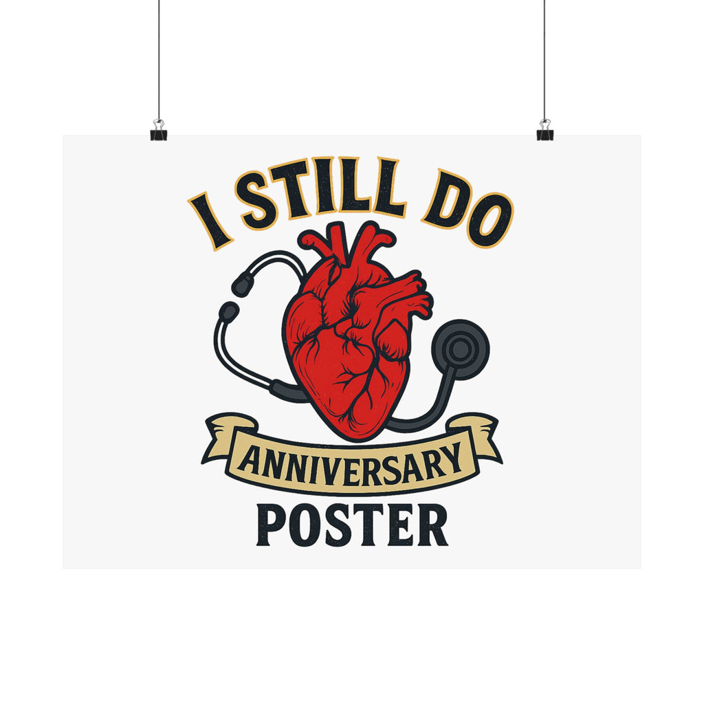 I Still Do Anniversary Poster Medical Nurse Doctor Gift, Healthcare Couples Wall Art, Vintage Heart Wedding Print, Nurses Week Gift