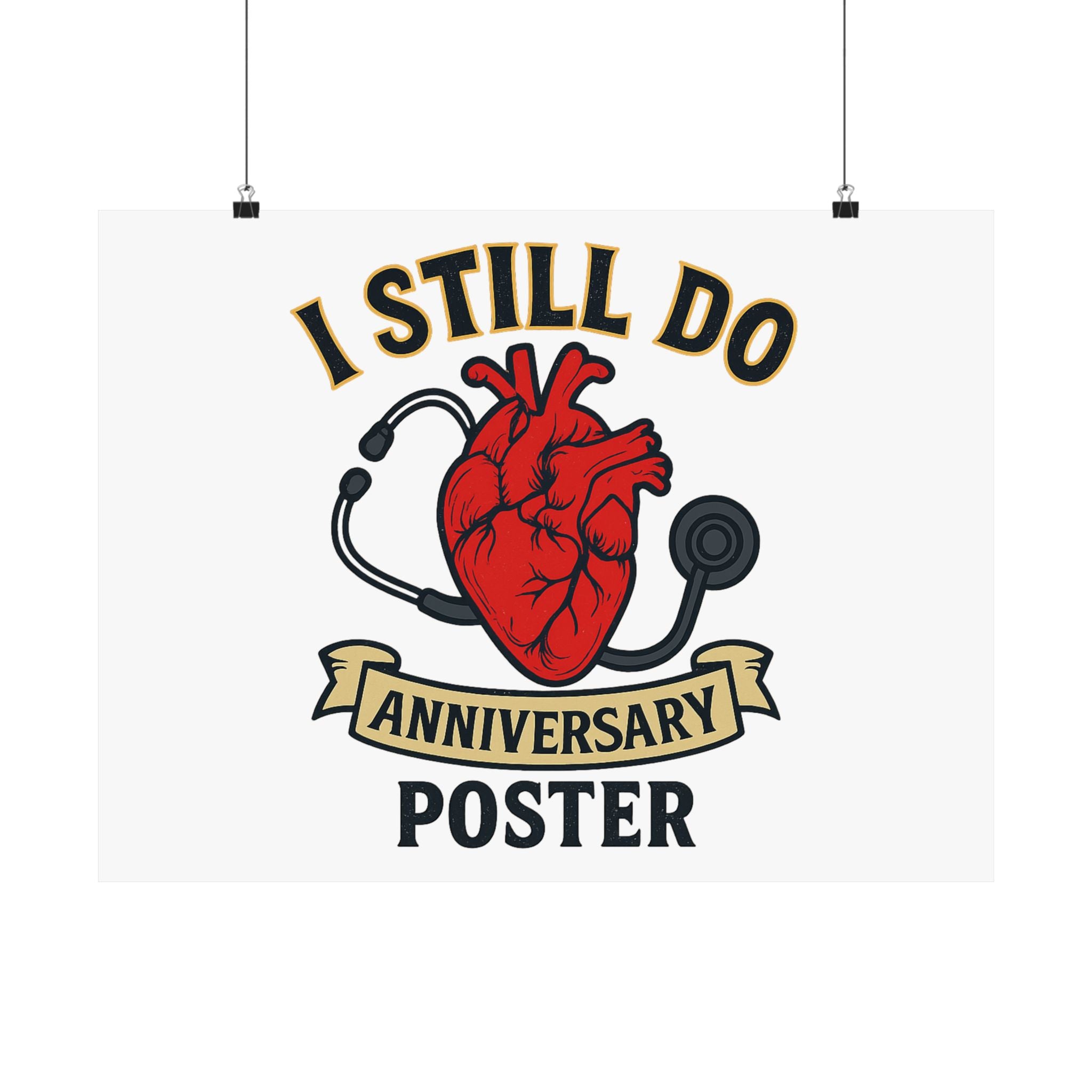 I Still Do Anniversary Poster Medical Nurse Doctor Gift, Healthcare Couples Wall Art, Vintage Heart Wedding Print, Nurses Week Gift