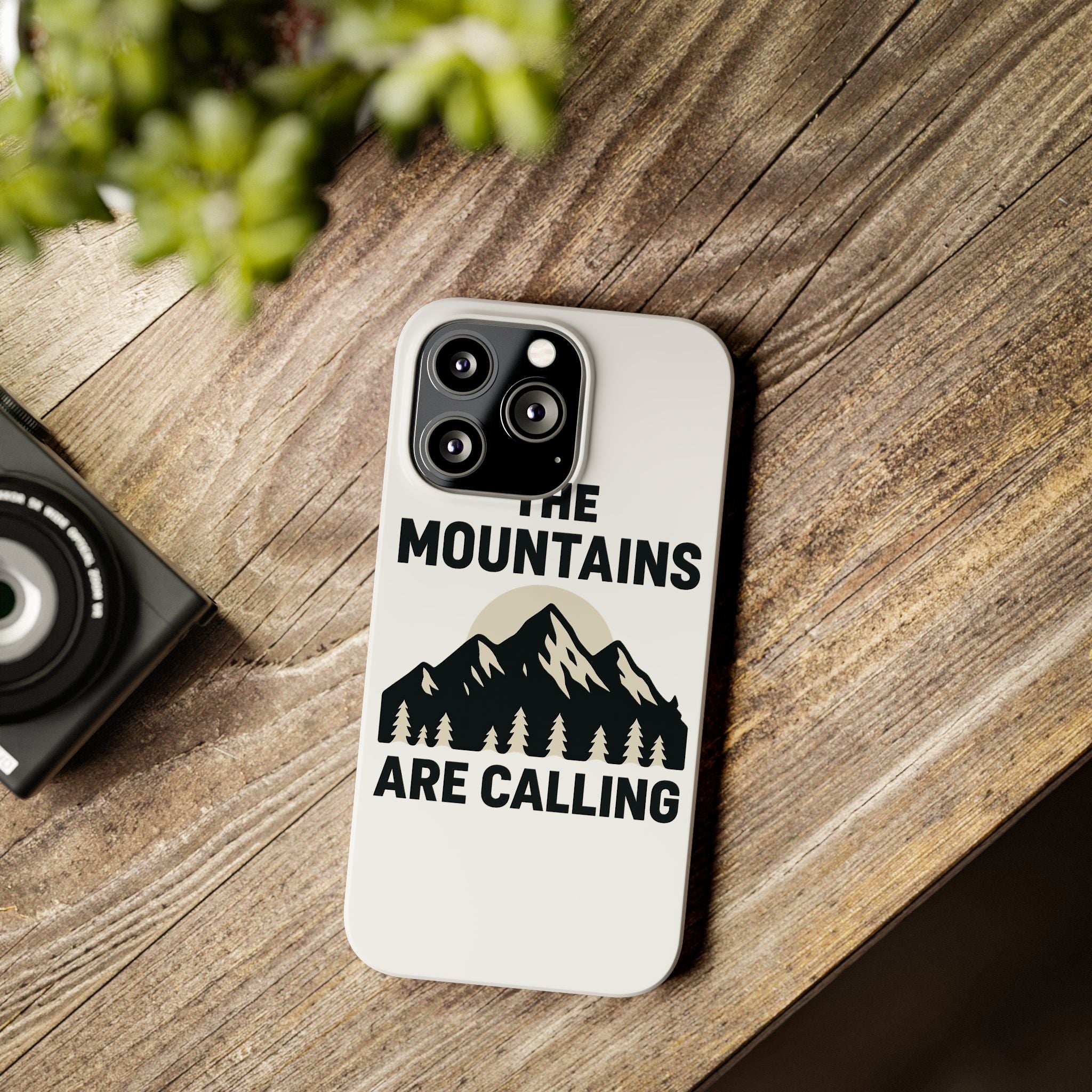 Mountains Are Calling Phone Case, Minimalist Mountain Range Silhouette, Nature Lover Gift, Hiker Adventure Outdoor Enthusiast