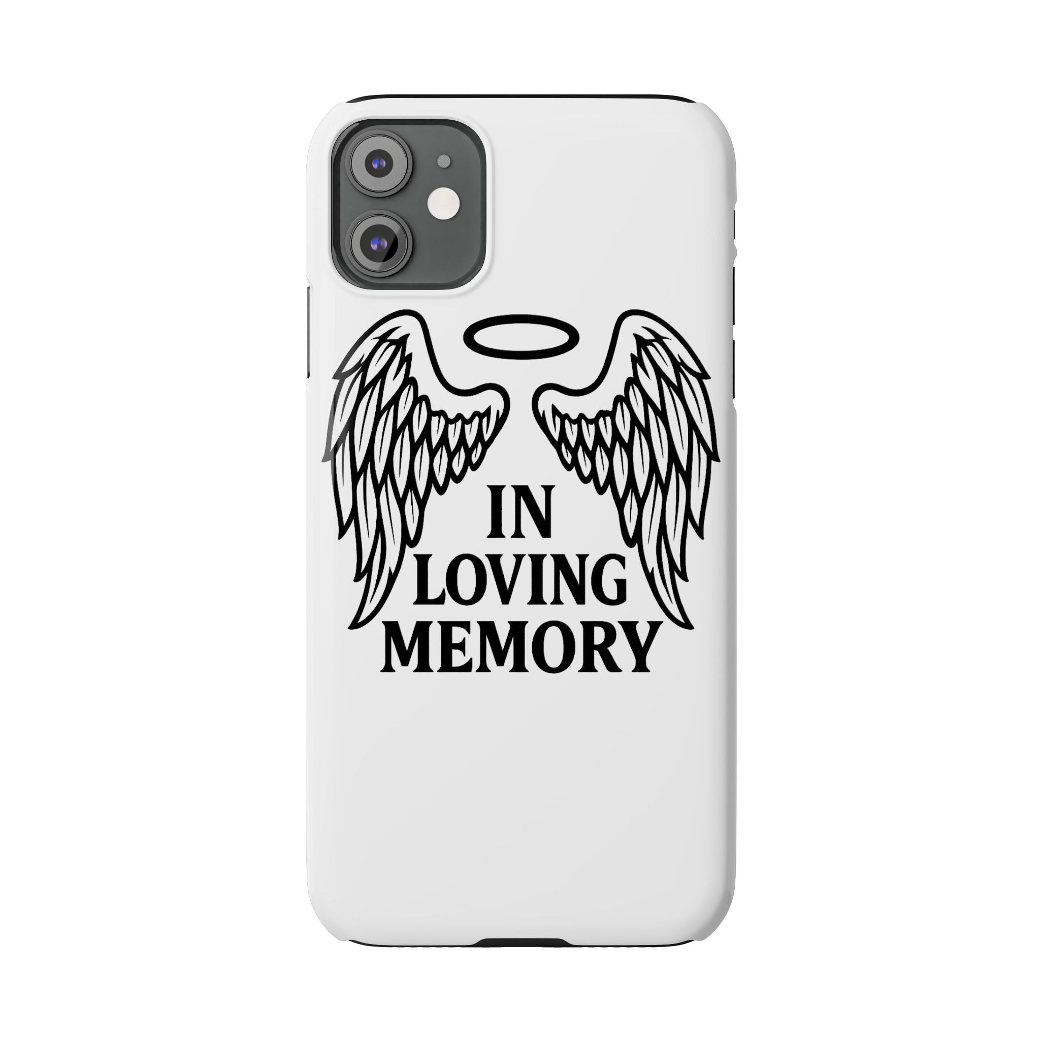 Guardian Angel Wings Phone Case In Loving Memory Sympathy Gift Memorial Remembrance Heaven Spiritual Protection Loss Grief Support