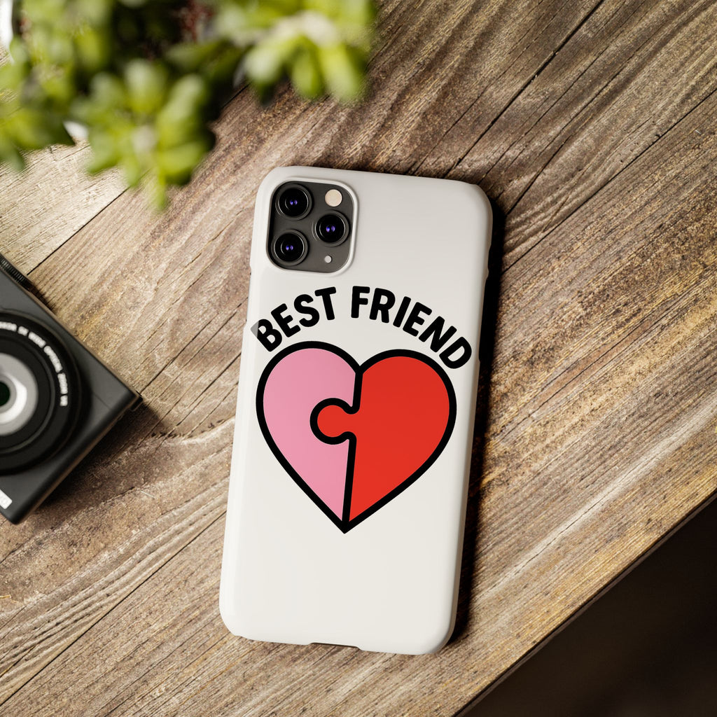 Best Friend Phone Case Set Puzzle Heart Matching BFF Gifts for Besties Friendship Phone Cases Cute Teen Gift for Her