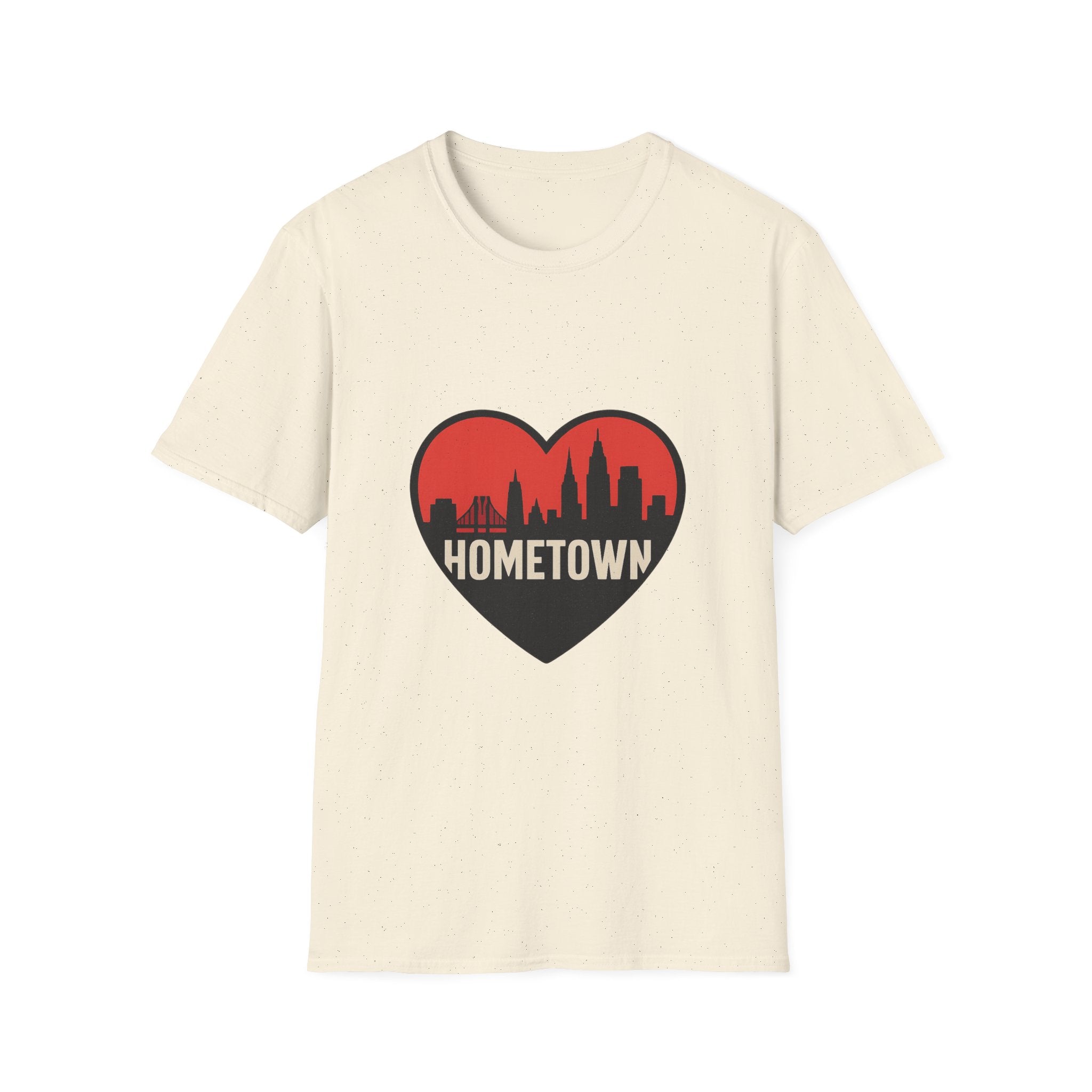 City Skyline Heart T-Shirt | Hometown Pride Tee | Urban City Lover Gift | NYC LA Chicago Shirt | Travel Souvenir Graphic Tee