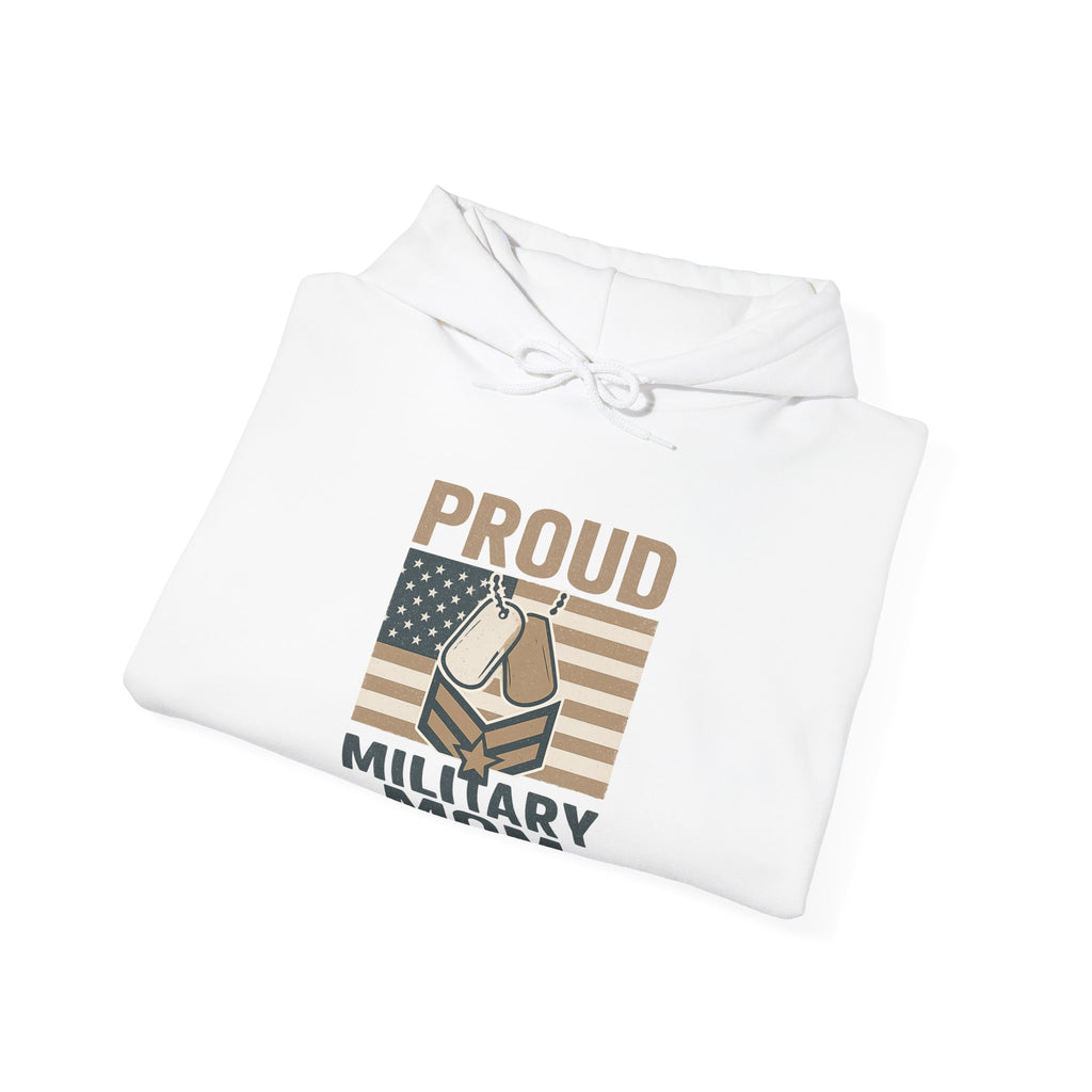 Proud Military Mom Hoodie, Strong Heart Army Mom Gift, Navy Mom Sweatshirt, Air Force Marine Mom, Service Member Mother Apparel