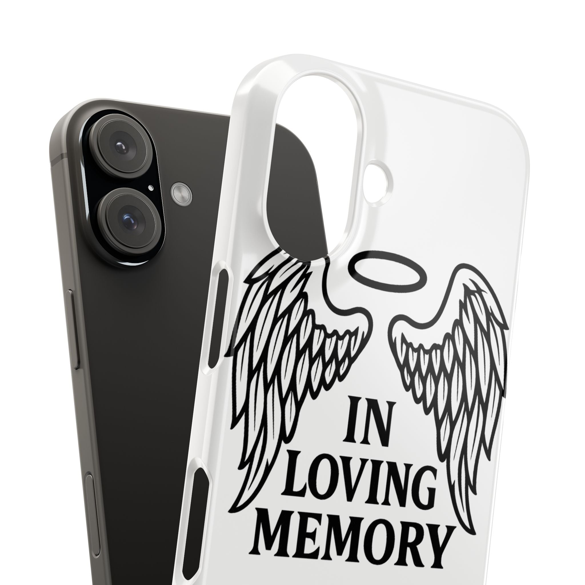 Guardian Angel Wings Phone Case In Loving Memory Sympathy Gift Memorial Remembrance Heaven Spiritual Protection Loss Grief Support