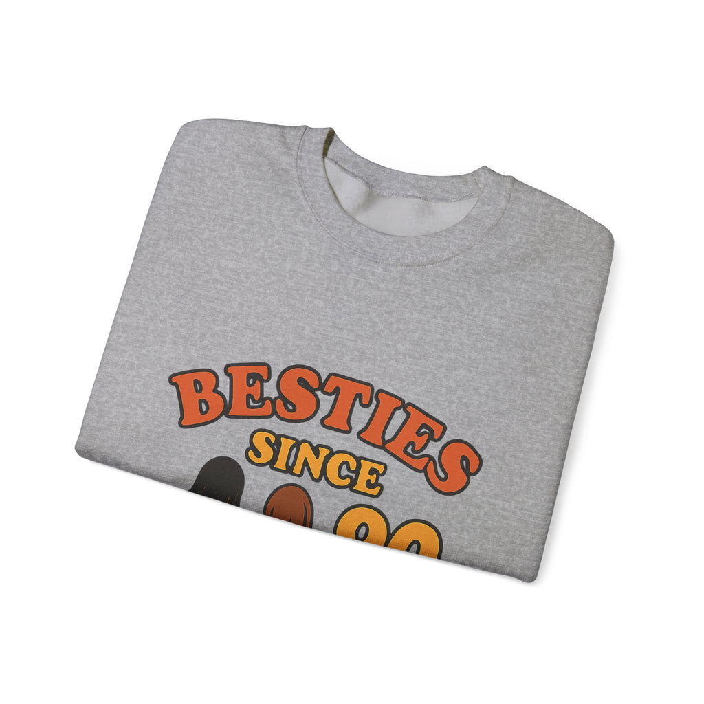 Besties Since Retro Years Sweatshirt 90s Nostalgia Best Friend Gift Friendship Anniversary Vintage Aesthetic Crewneck