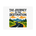 The Journey Is The Destination Print Watercolor Road Trip Poster Inspirational Quote Wall Art Travel Decor Wanderlust Gift