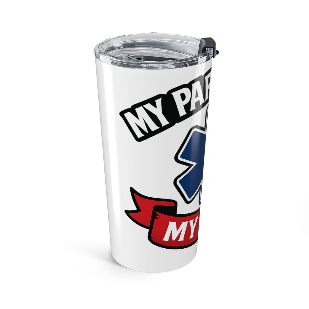 Paramedic Wife Tumbler Gift, My Paramedic My Hero Insulated Cup, EMS Girlfriend Boyfriend Gift, Star of Life Appreciation Tumbler