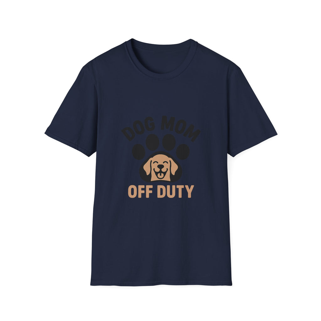 Dog Mom Off Duty Shirt, Dog Lover Gift, Paw Print T-Shirt, Dog Mom Tee, Funny Dog Owner Shirt, Dog Mama Clothing, Pet Parent