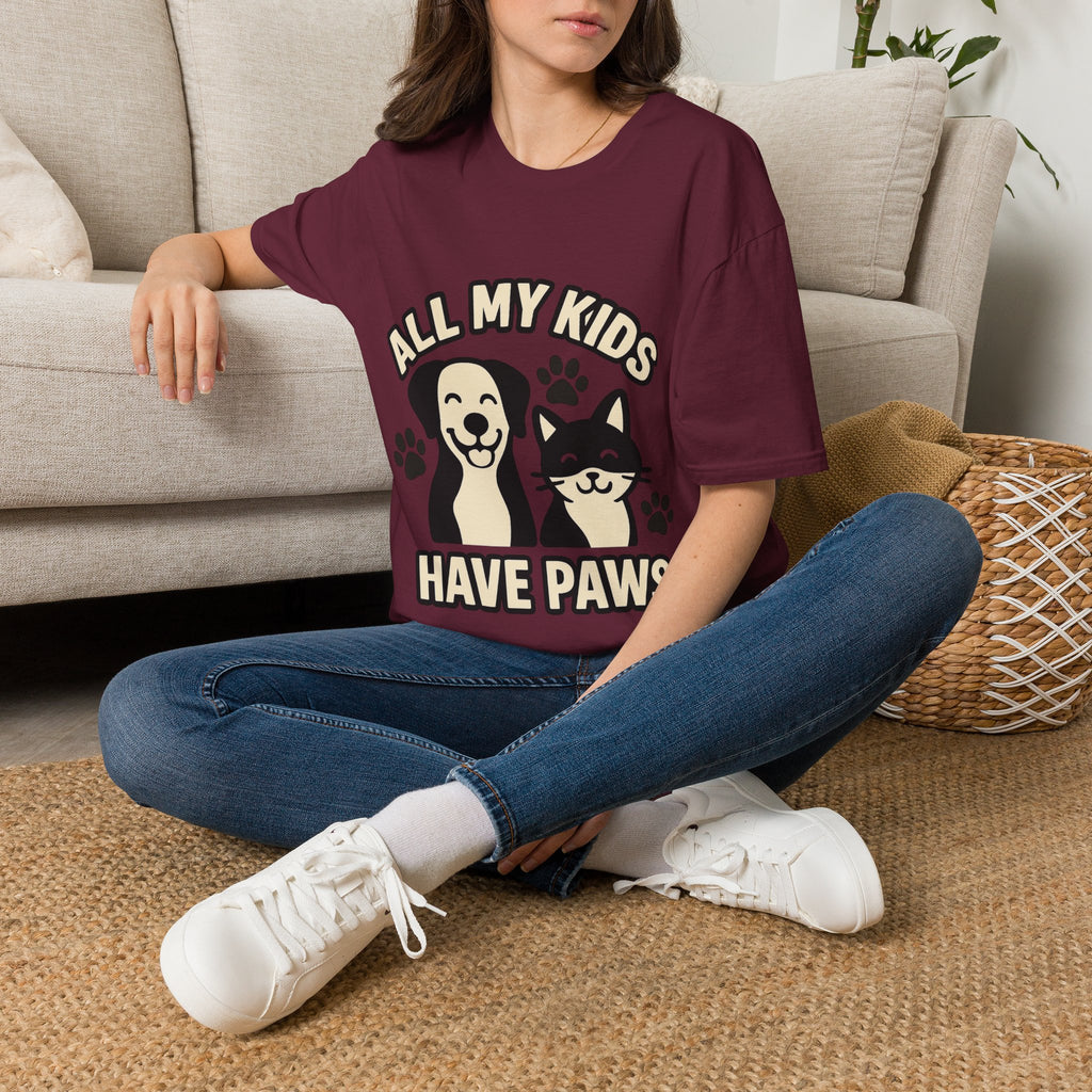 All My Kids Have Paws Shirt, Pet Mom T-Shirt, Dog Mom Cat Mom Gift, Fur Mama Tee, Pet Parent Shirt, Mothers Day Gift for Dog Lover