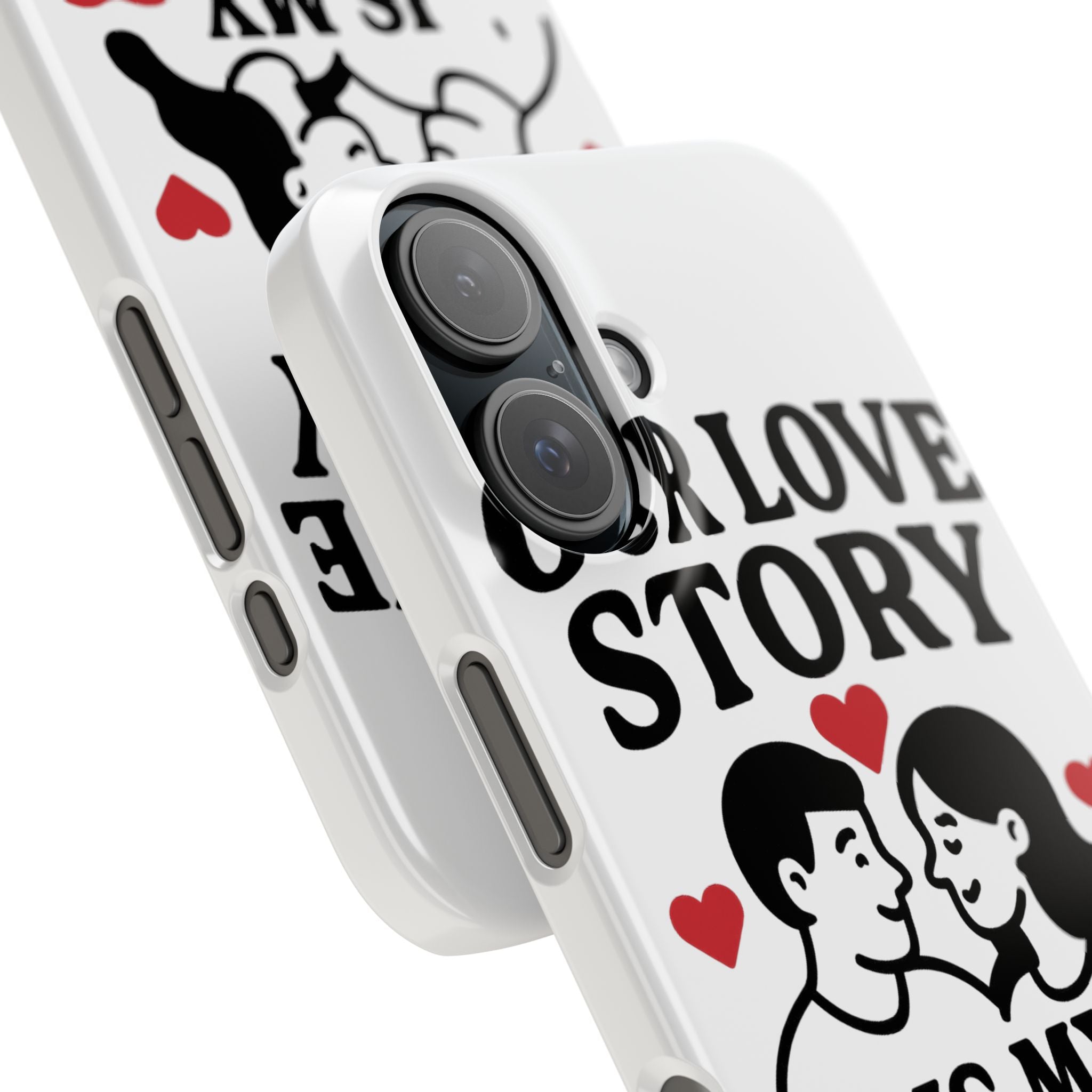 Love Story Phone Case Anniversary Gift for Wife Girlfriend Romantic Quote Couple iPhone Samsung Case Valentine's Day Gift