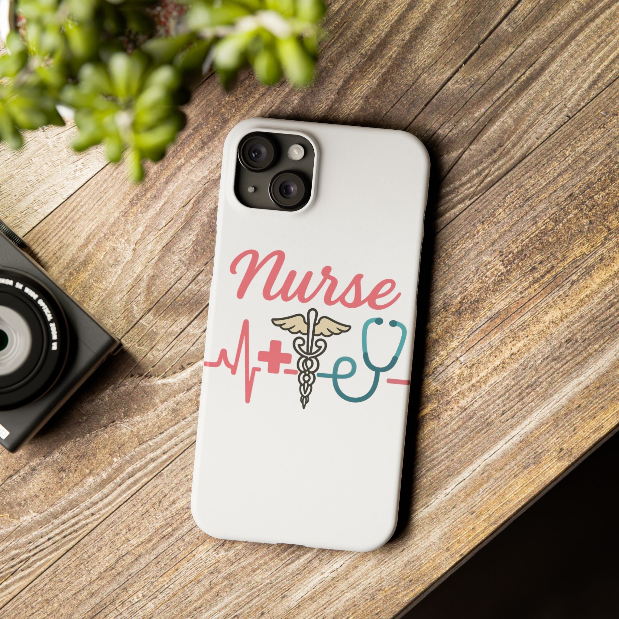 Nurse Phone Case EKG Heartbeat Medical Gift for Nurses RN Nursing Student Appreciation Gift Healthcare Worker iPhone Case