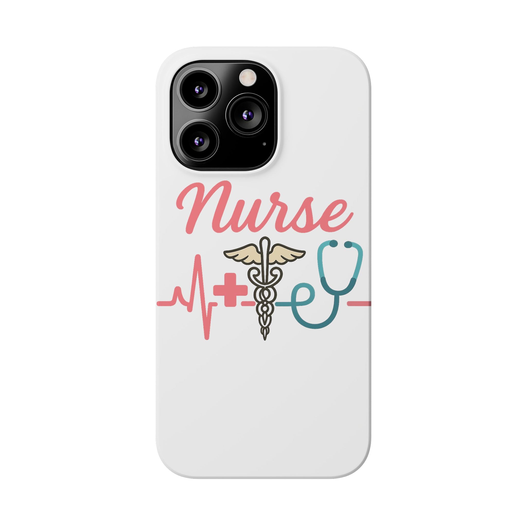 Nurse Phone Case EKG Heartbeat Medical Gift for Nurses RN Nursing Student Appreciation Gift Healthcare Worker iPhone Case