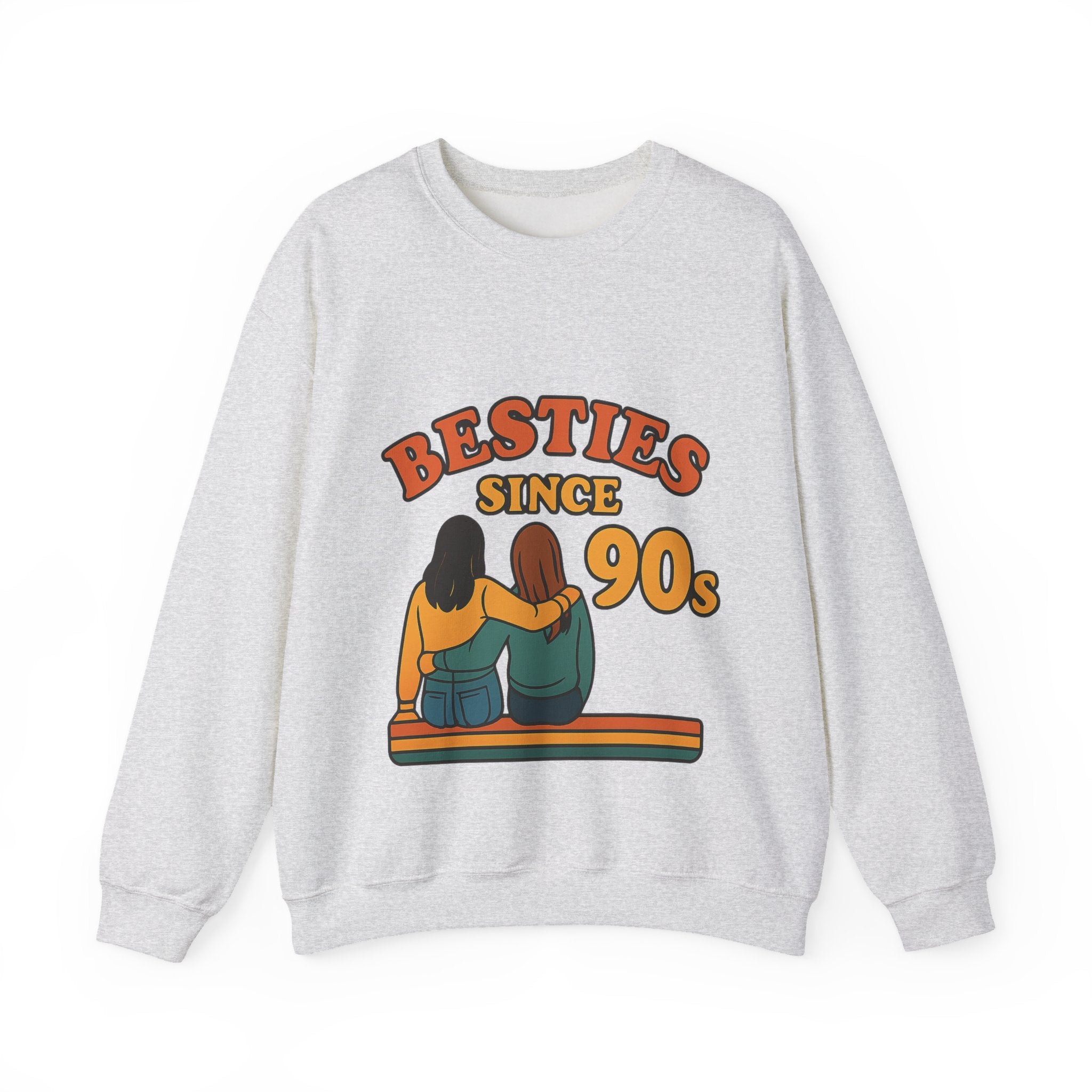 Besties Since Retro Years Sweatshirt 90s Nostalgia Best Friend Gift Friendship Anniversary Vintage Aesthetic Crewneck