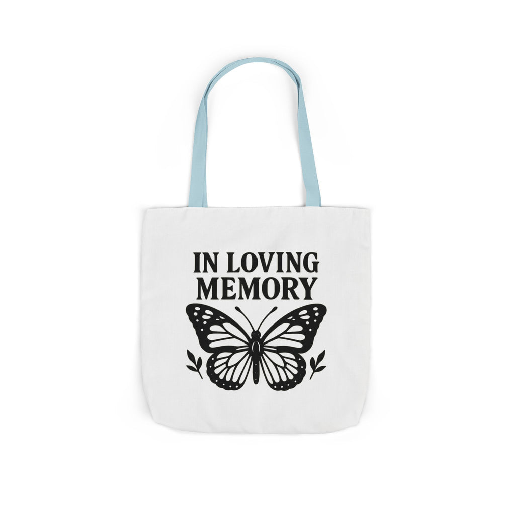 Butterfly Memorial Tote Bag, In Loving Memory Gift, Funeral Remembrance, Celebration of Life, Sympathy Gift for Loss