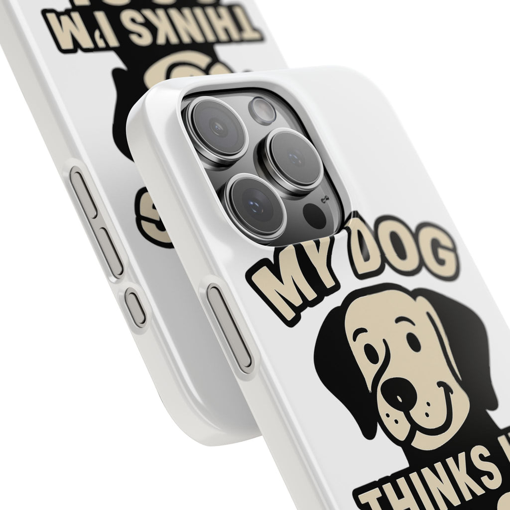 Dog Lover Phone Case My Dog Thinks I'm Cool Funny Pet Owner Gift iPhone Samsung Galaxy Case Dog Mom Dad Humor Gift