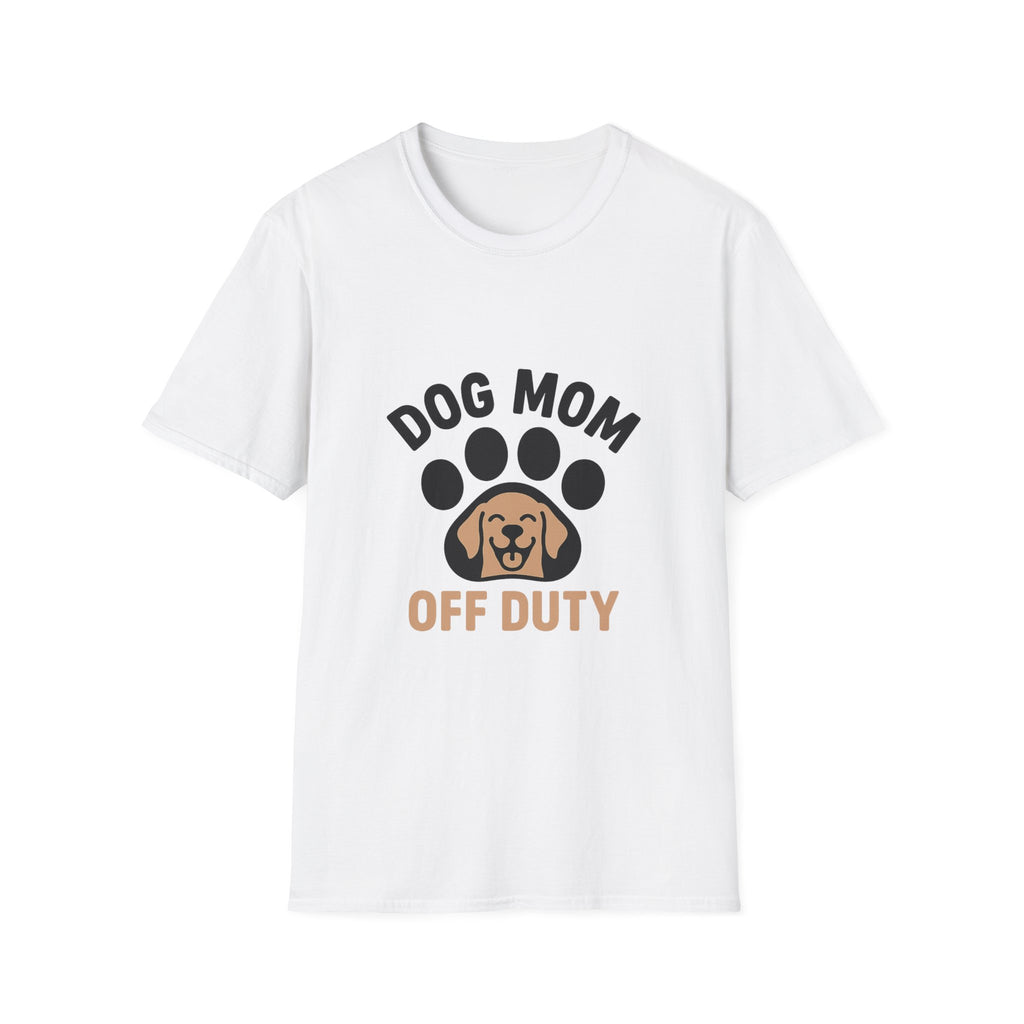 Dog Mom Off Duty Shirt, Dog Lover Gift, Paw Print T-Shirt, Dog Mom Tee, Funny Dog Owner Shirt, Dog Mama Clothing, Pet Parent