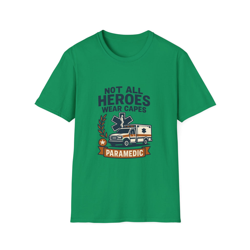 Not All Heroes Wear Capes Paramedic Shirt, EMS Appreciation Gift, Star of Life EMT Tshirt, Ambulance Driver Hero Shirt
