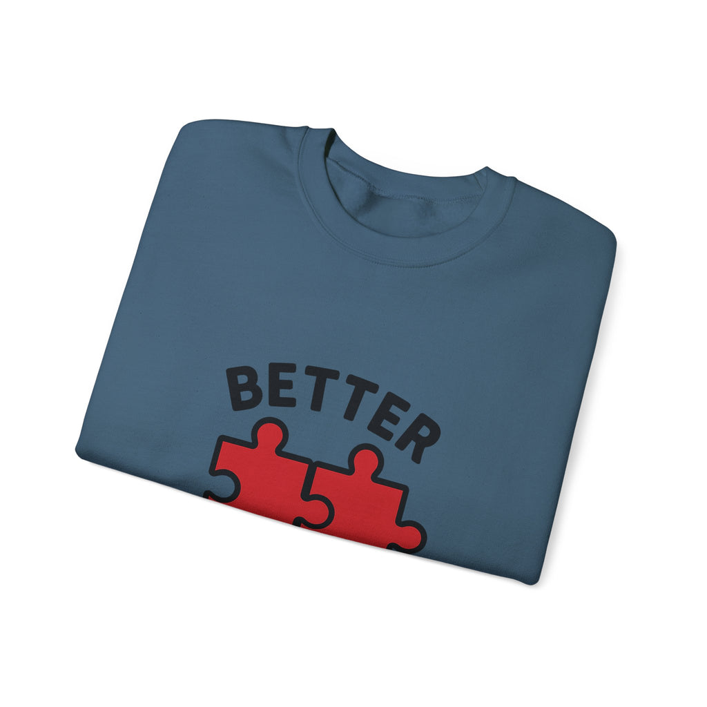 Couple Sweatshirt Better Together Puzzle Pieces Matching Sweatshirts Anniversary Gift for Couples Relationship Gift Valentine's Day