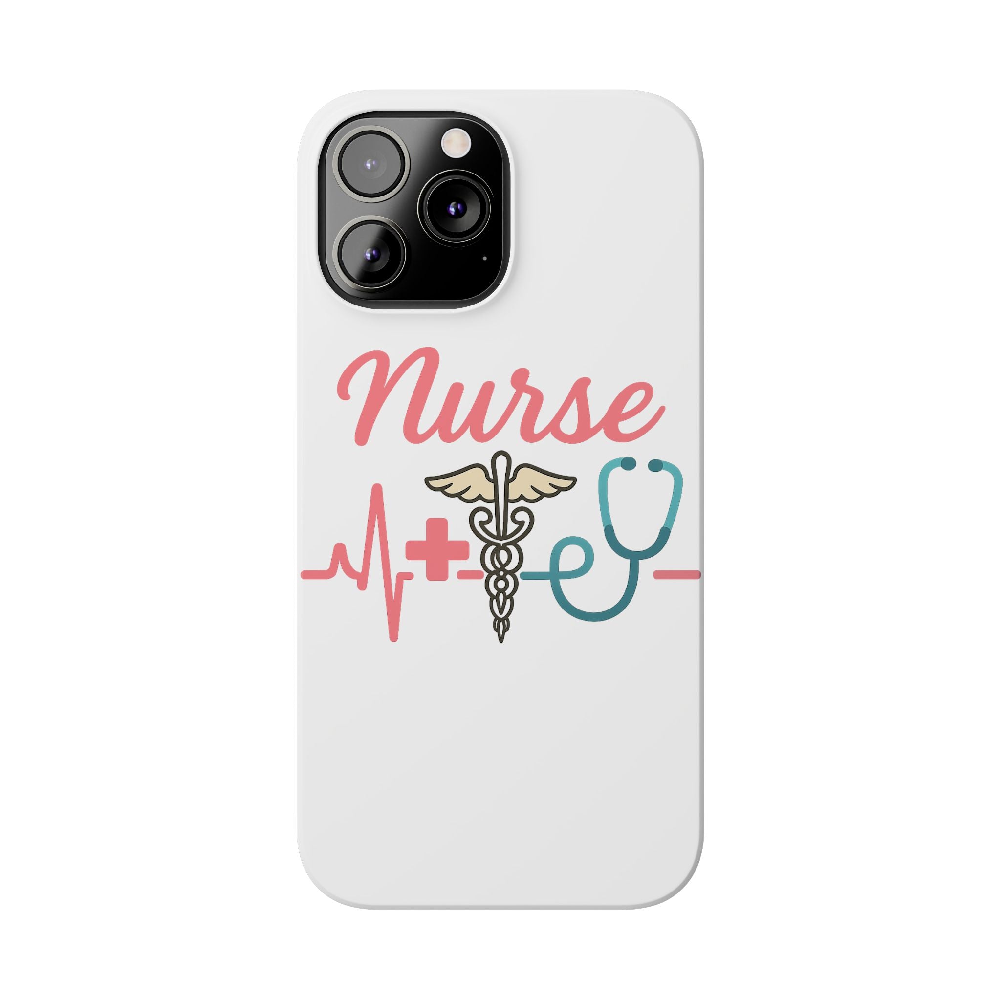 Nurse Phone Case EKG Heartbeat Medical Gift for Nurses RN Nursing Student Appreciation Gift Healthcare Worker iPhone Case