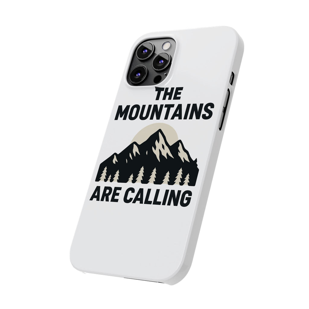Mountains Are Calling Phone Case, Minimalist Mountain Range Silhouette, Nature Lover Gift, Hiker Adventure Outdoor Enthusiast