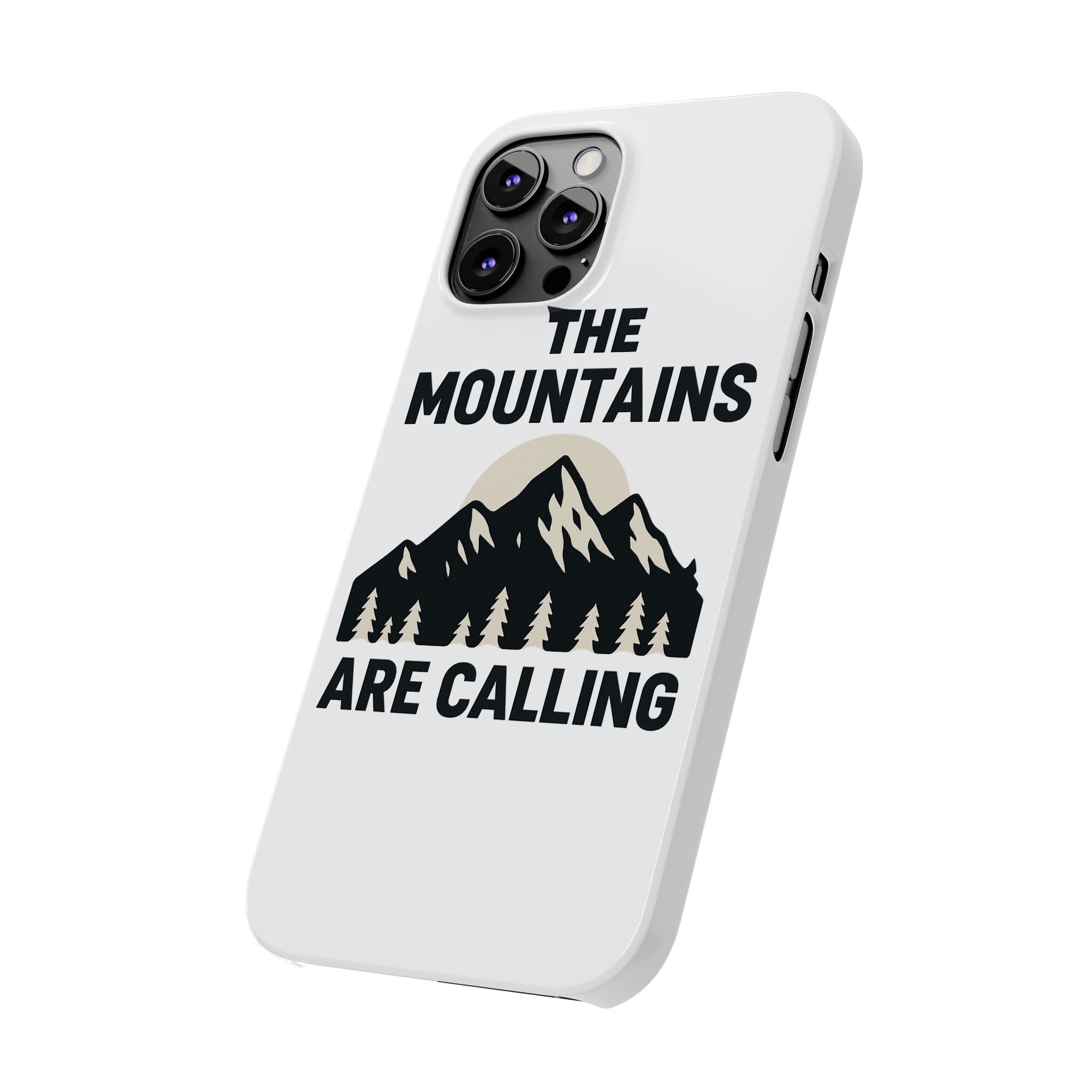 Mountains Are Calling Phone Case, Minimalist Mountain Range Silhouette, Nature Lover Gift, Hiker Adventure Outdoor Enthusiast
