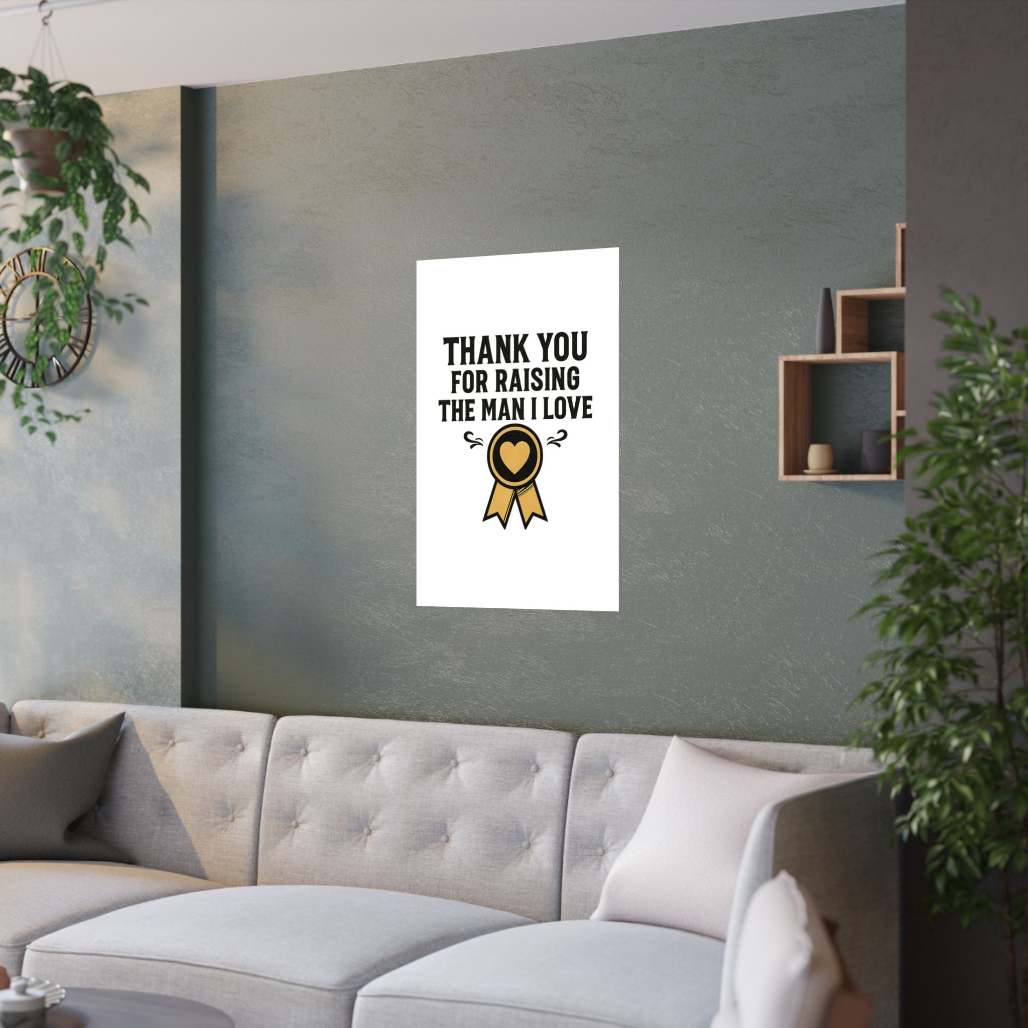Thank You For Raising The Man I Love Print, Mother In Law Gift from Daughter In Law, Mothers Day Gift for MIL, Wedding Gift