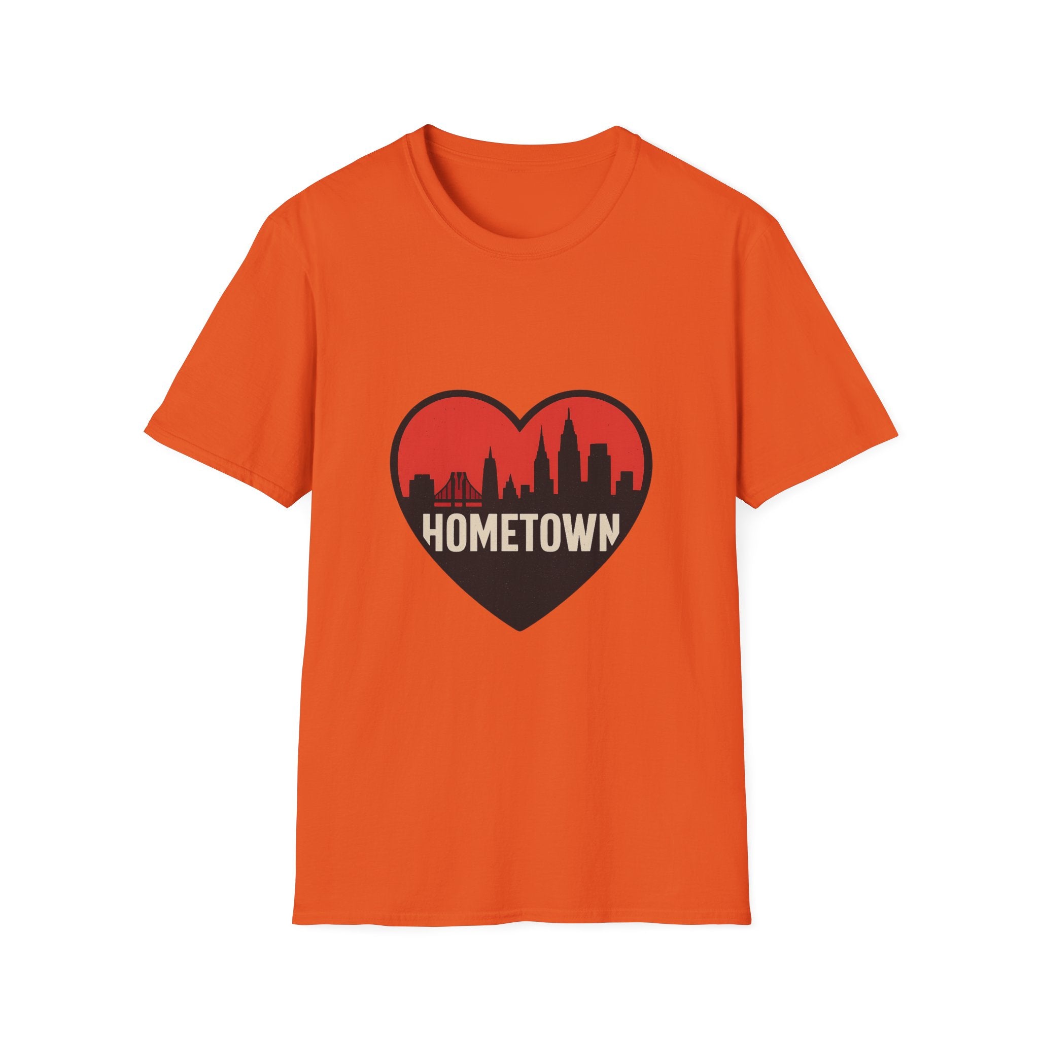 City Skyline Heart T-Shirt | Hometown Pride Tee | Urban City Lover Gift | NYC LA Chicago Shirt | Travel Souvenir Graphic Tee