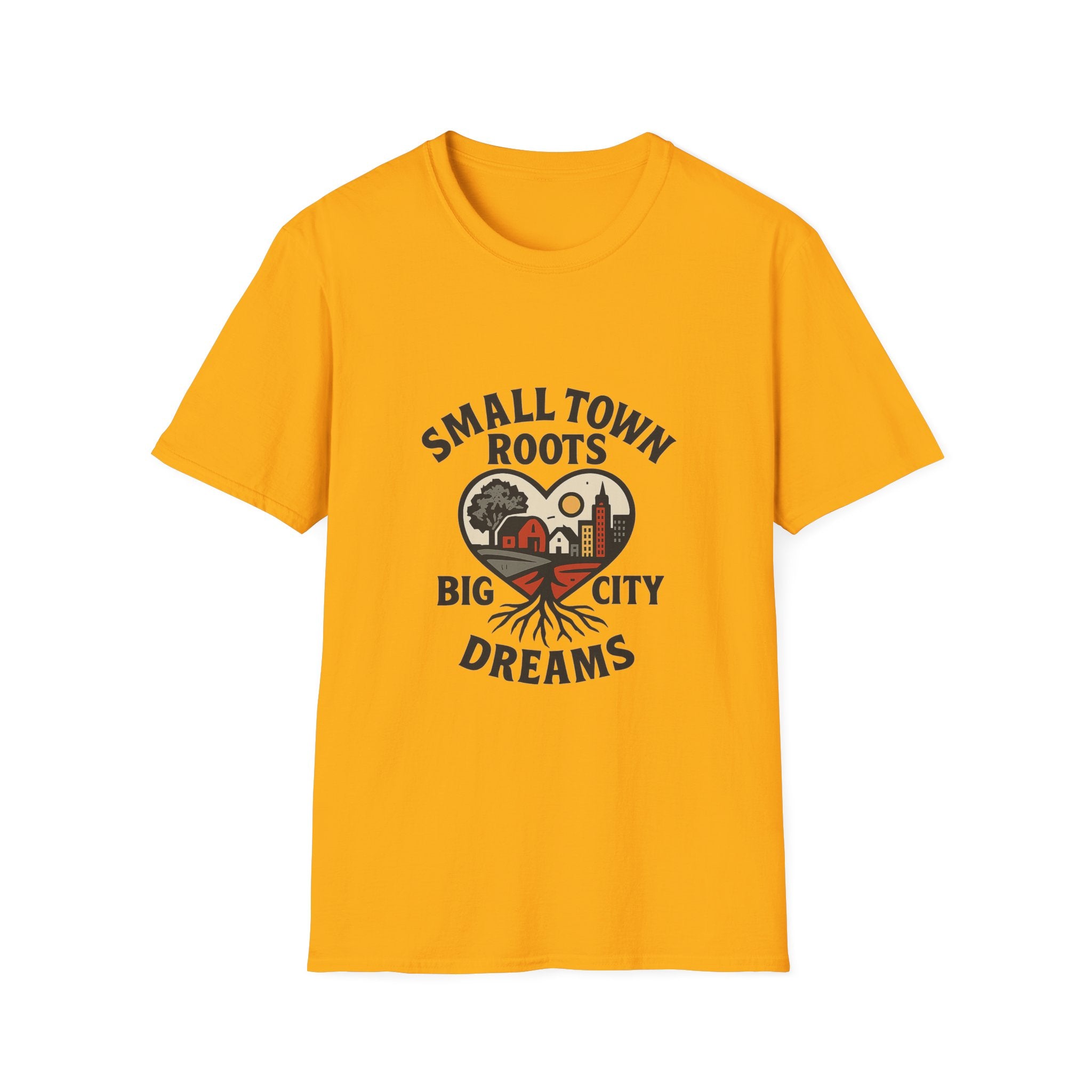 Small Town Roots Big City Dreams Shirt, Hometown Pride Tshirt, Small Town Girl Gift, Nostalgic Country Roots Tee, Moving Away Gift
