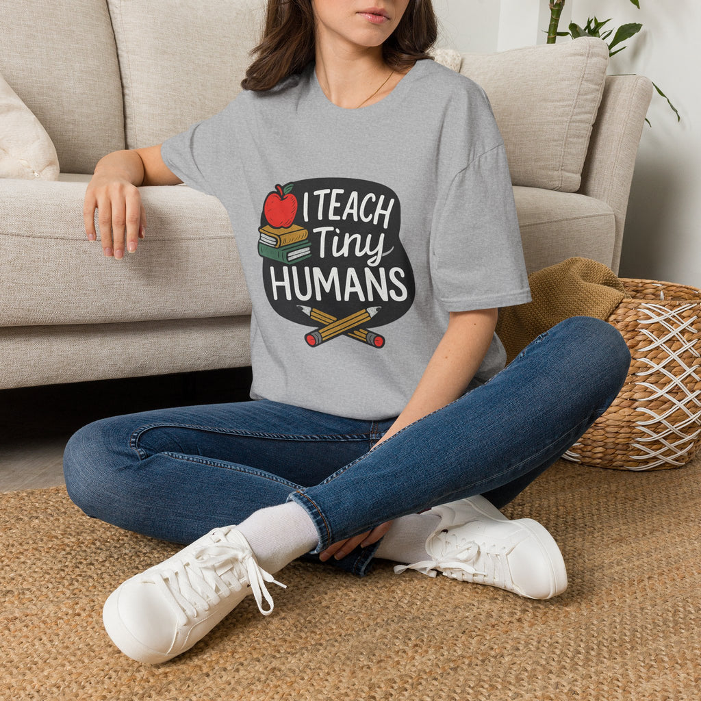 I Teach Tiny Humans T-Shirt, Preschool Teacher Shirt, Kindergarten Teacher Gift, Daycare Worker Tee, Early Childhood Educator