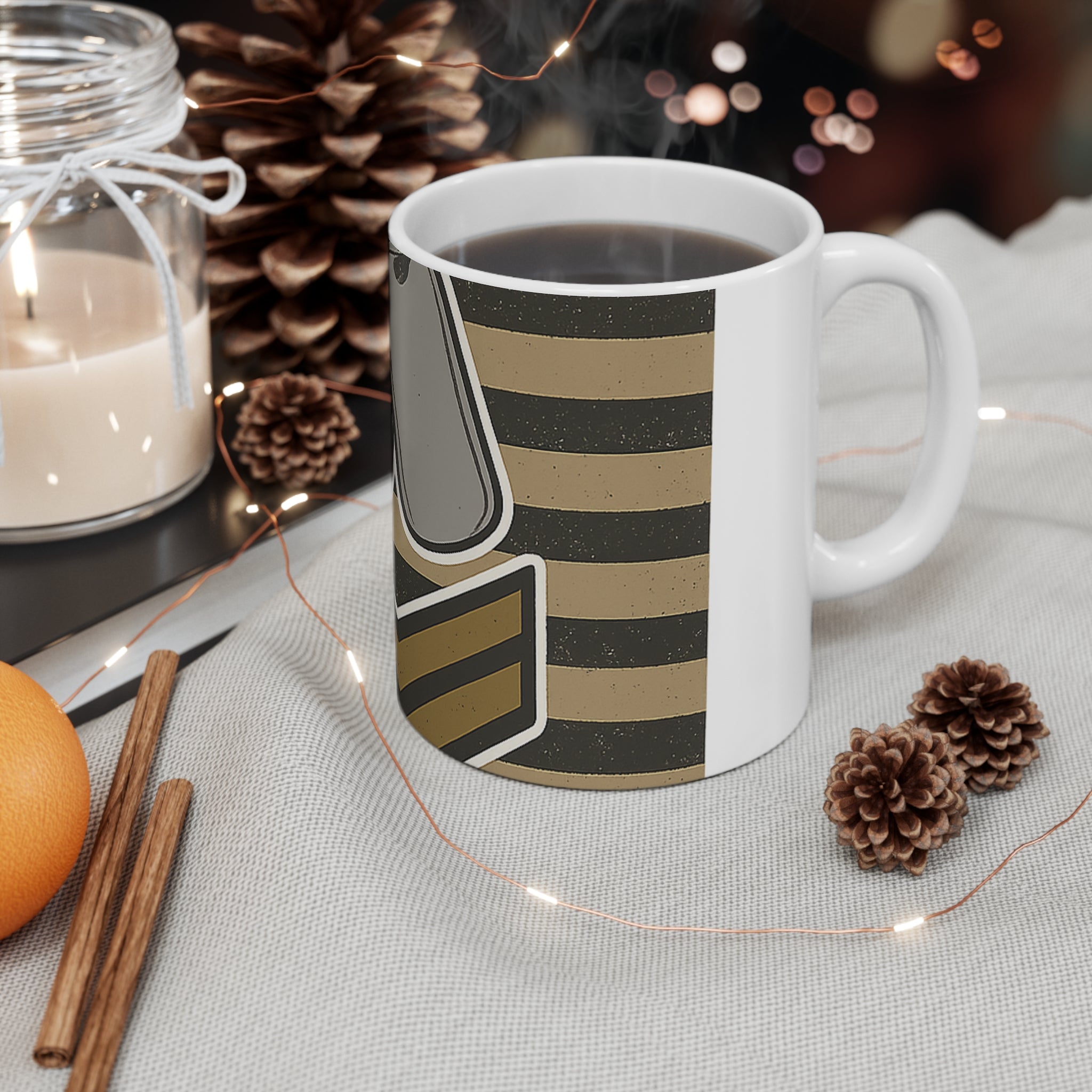 In Loving Memory Veteran Memorial Mug | Custom Military Tribute Gift | Personalized Veterans Day Remembrance | Gold Star Family
