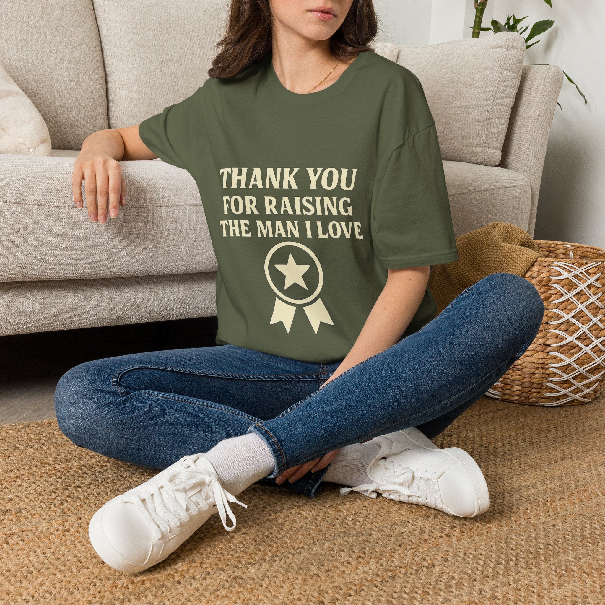 Thank You For Raising The Man I Love Shirt, Mother In Law Gift, Mothers Day Gift From Daughter In Law, MIL Appreciation Tee