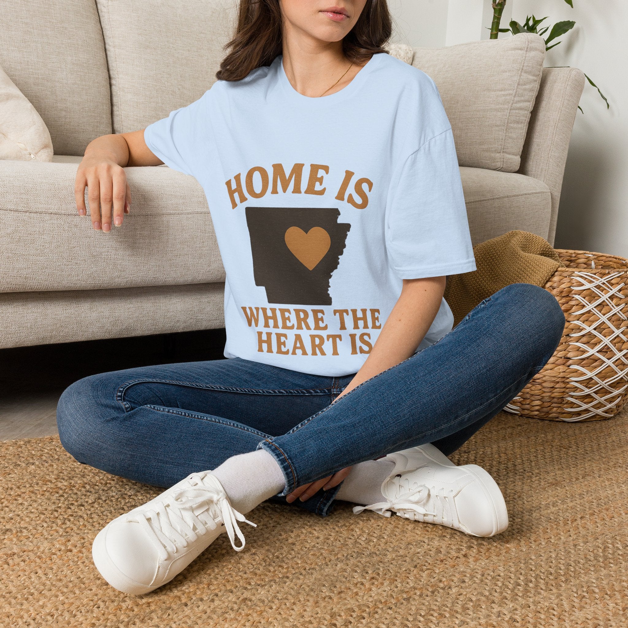 Home Is Where The Heart Is Shirt, Vintage State Silhouette Tee, Hometown Pride Gift, Missing Home Nostalgic T-Shirt