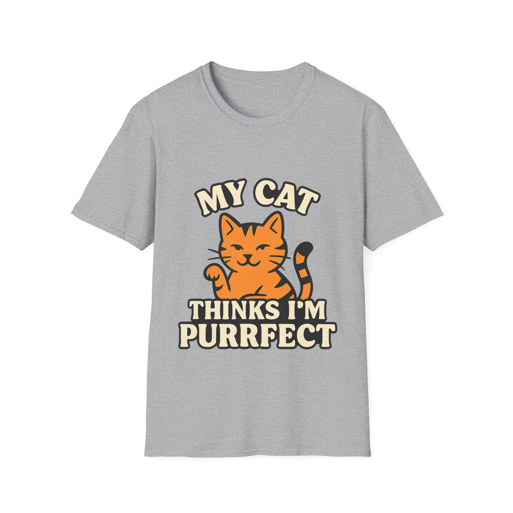 Cat Lover Shirt, My Cat Thinks I'm Purrfect T-Shirt, Funny Cat Owner Gift, Cat Mom Tee, Cat Dad Shirt, Crazy Cat Lady