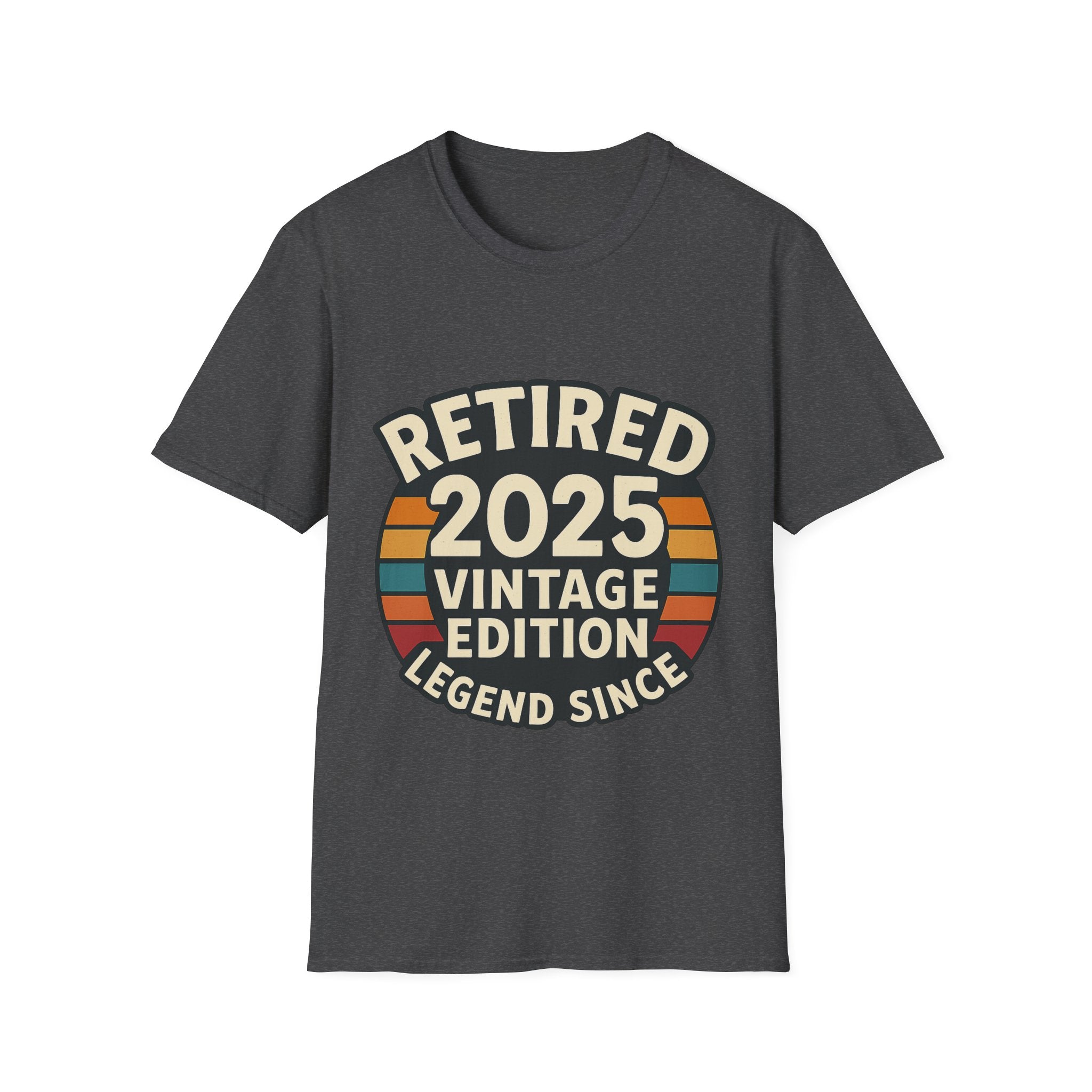 Retired 2025 Vintage Edition T-Shirt, Retirement Gift for Coworker Dad Grandpa, Funny Retirement Party Shirt, Legend Since 2025