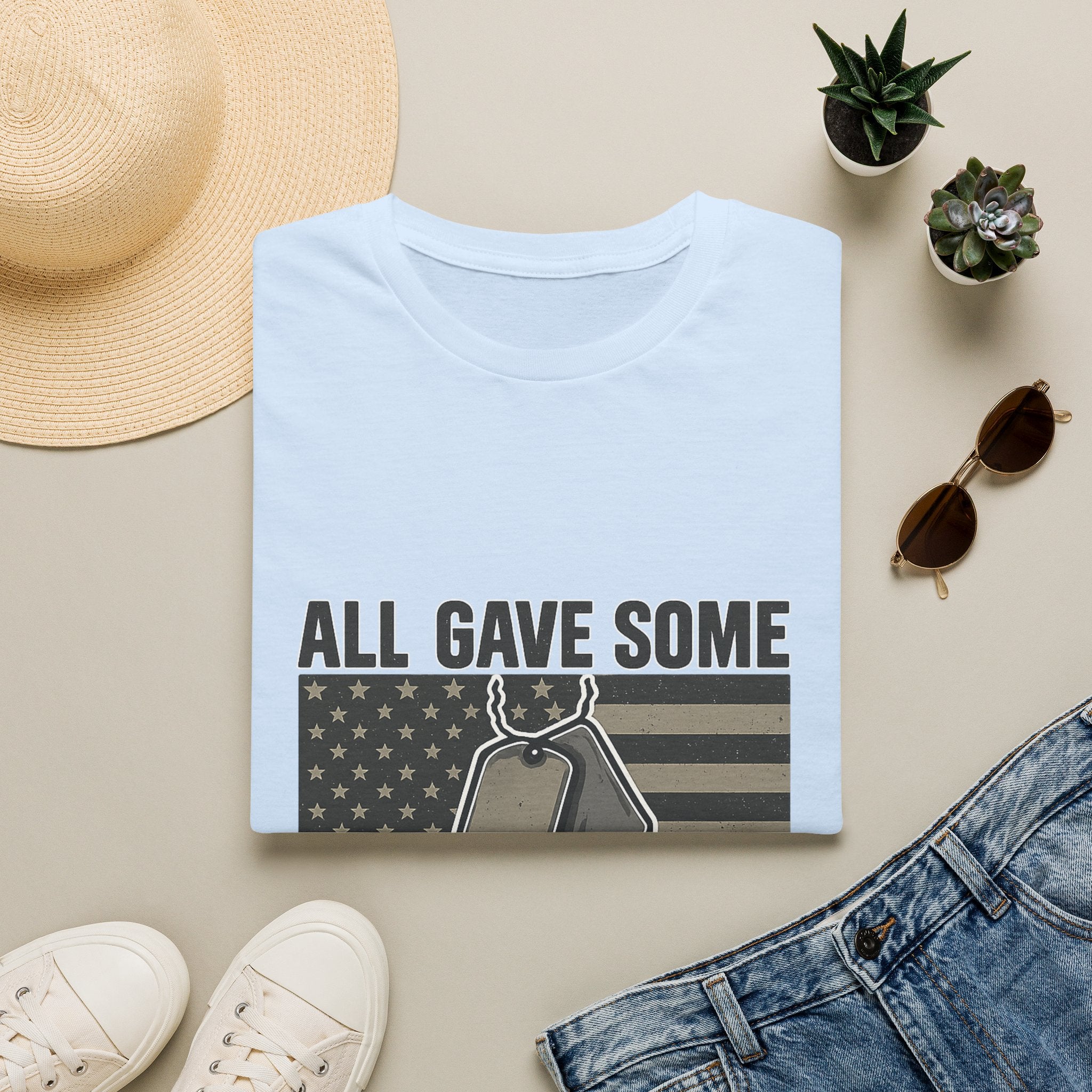 Custom Veteran Shirt | All Gave Some Some Gave All | Personalized Veterans Day Gift | Military Family Pride Tshirt with Name & Dates
