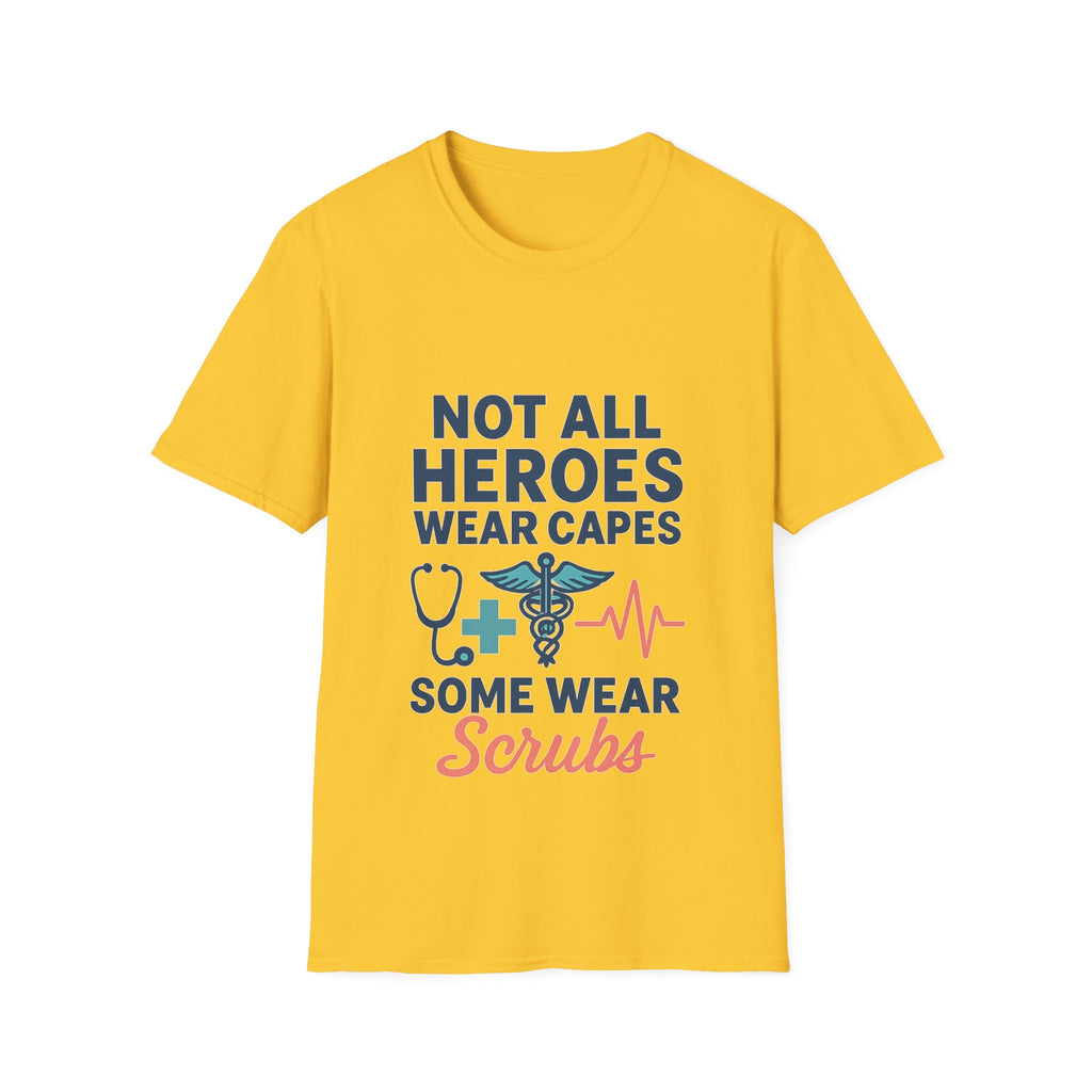 Not All Heroes Wear Capes Some Wear Scrubs Nurse Shirt, Nurse Appreciation Week Gift, Nurse Thank You Tee, Medical Worker Hero