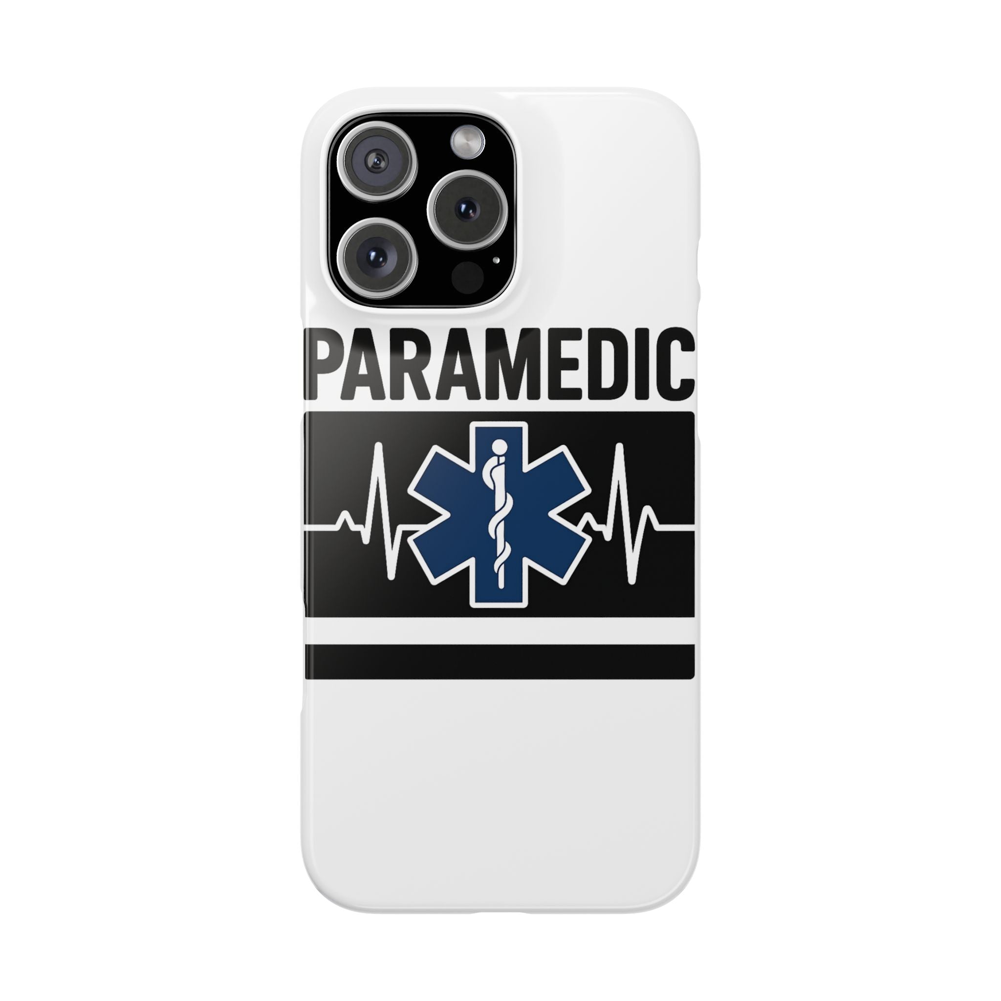 Paramedic Phone Case EMS Gift Heartbeat Star of Life EMT Medical First Responder Thin White Line Hero Appreciation