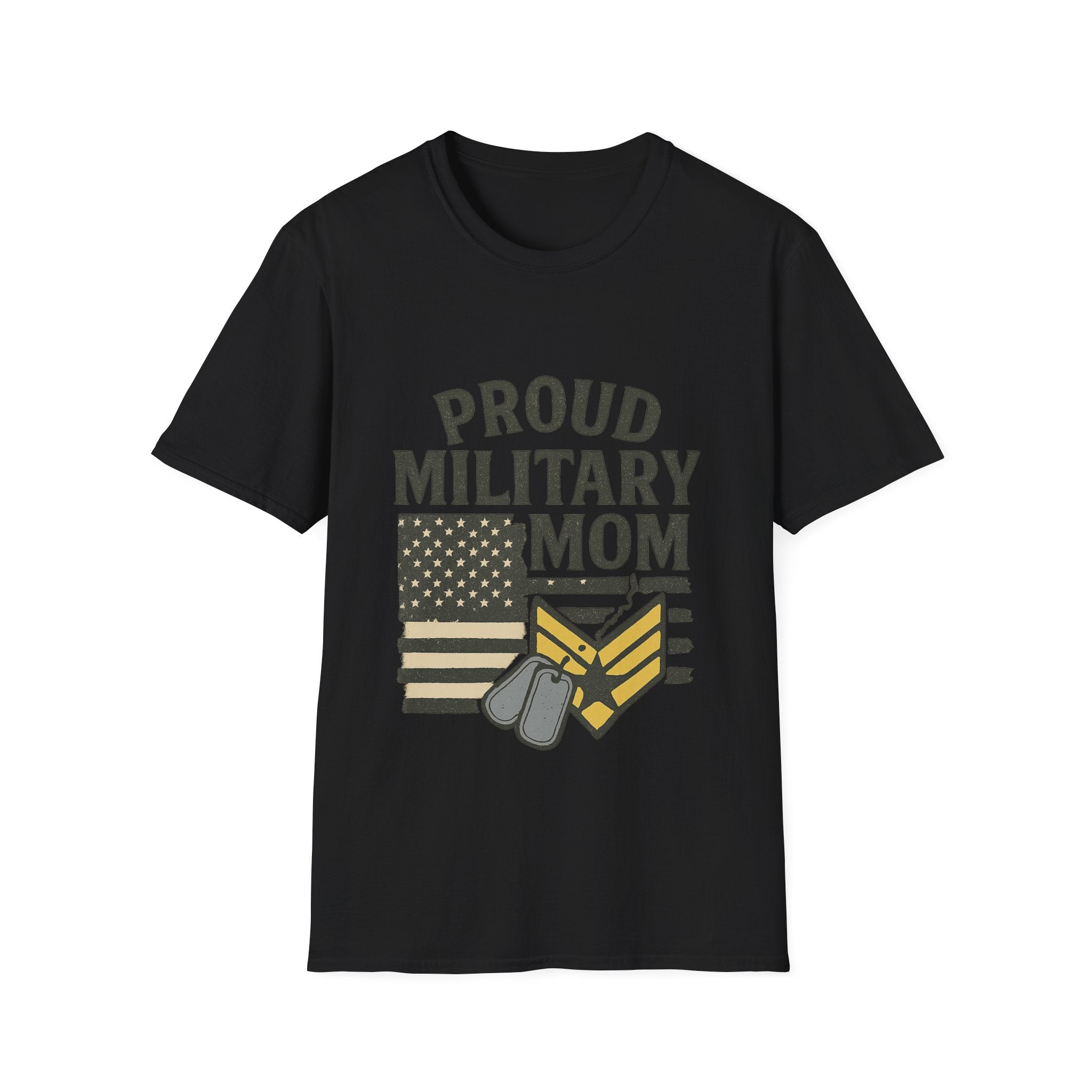 Proud Military Mom Shirt, My Heart Serves Too Tee, Army Mom Gift, Navy Mom, Marine Mom, Air Force Mom T-Shirt, Military Mother