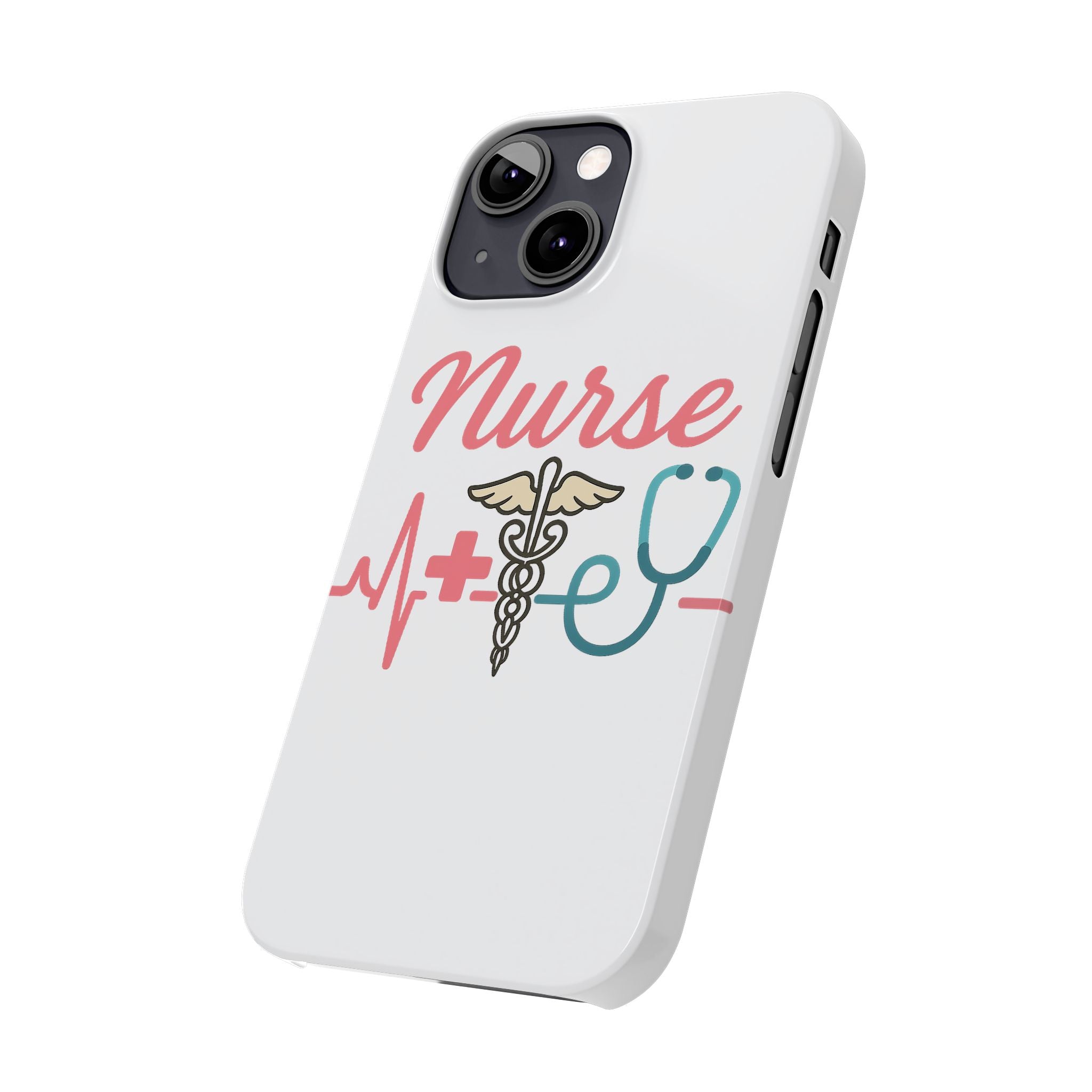 Nurse Phone Case EKG Heartbeat Medical Gift for Nurses RN Nursing Student Appreciation Gift Healthcare Worker iPhone Case