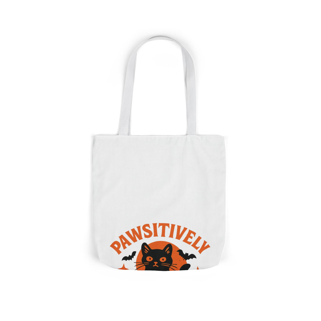 Pawsitively Spooky Cat Lover Halloween Tote Bag