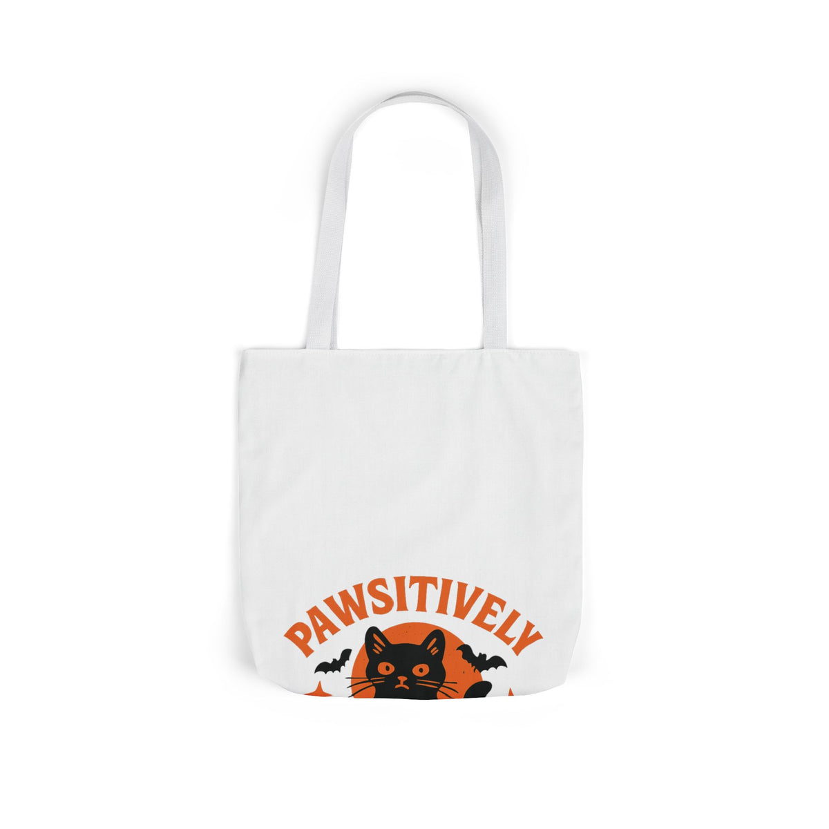 Pawsitively Spooky Cat Lover Halloween Tote Bag