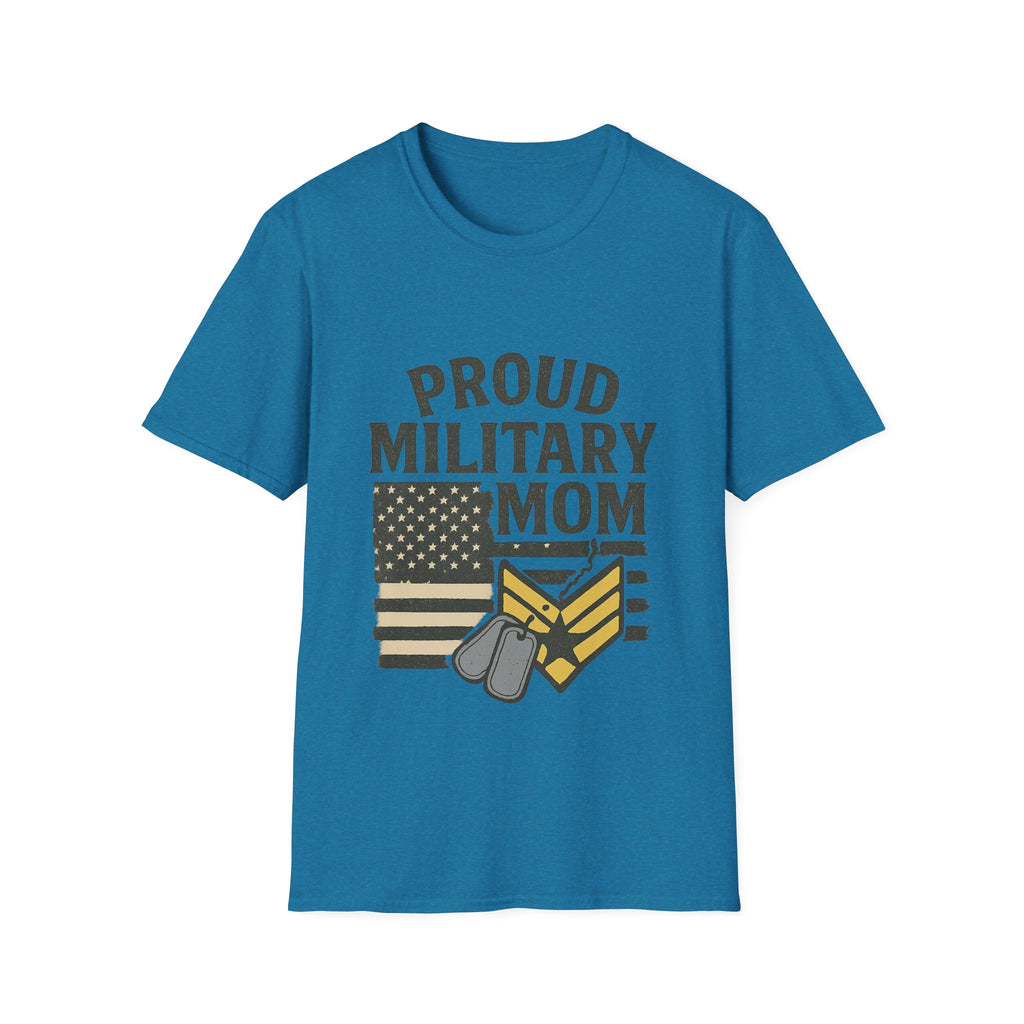 Proud Military Mom Shirt, My Heart Serves Too Tee, Army Mom Gift, Navy Mom, Marine Mom, Air Force Mom T-Shirt, Military Mother