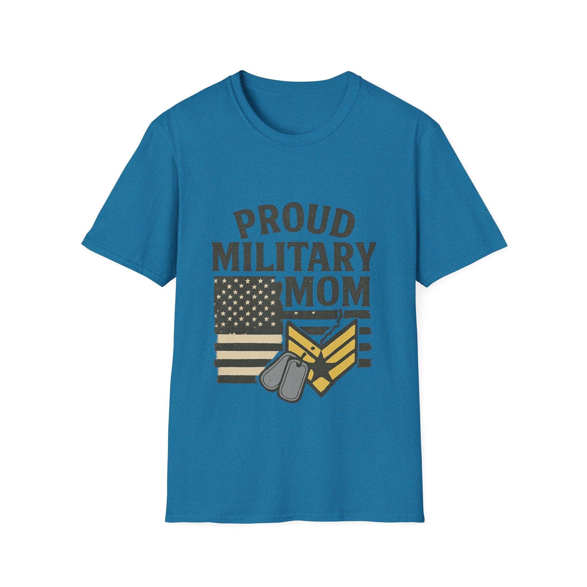 Proud Military Mom Shirt, My Heart Serves Too Tee, Army Mom Gift, Navy Mom, Marine Mom, Air Force Mom T-Shirt, Military Mother