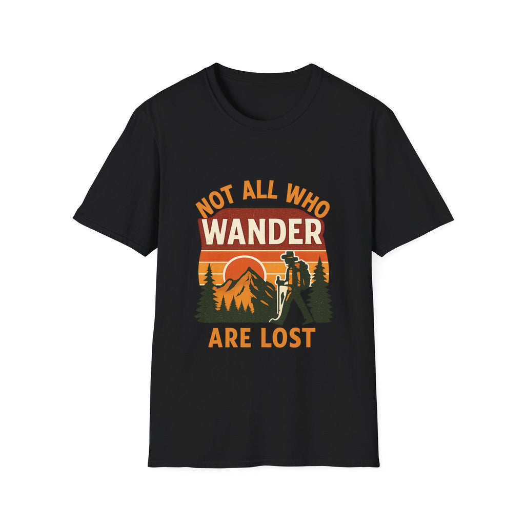 Not All Who Wander Are Lost Shirt Mountain Tee Adventure Hiking Gift Wanderlust Travel Bohemian Vintage Tshirt Free Spirit Outdoor