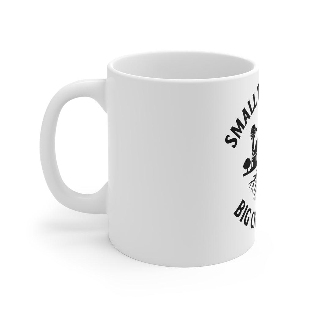 Small Town Roots Big City Dreams Coffee Mug | Hometown Pride Gift | Farmhouse Inspirational Mug | Small Town Girl Boy Gift